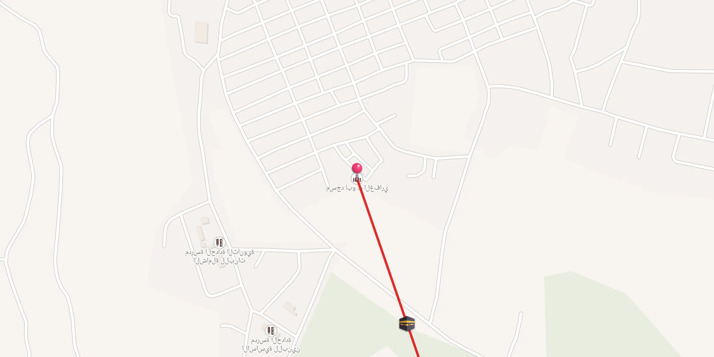 Carte de localisation : مسجد ابو ذر الغفاري