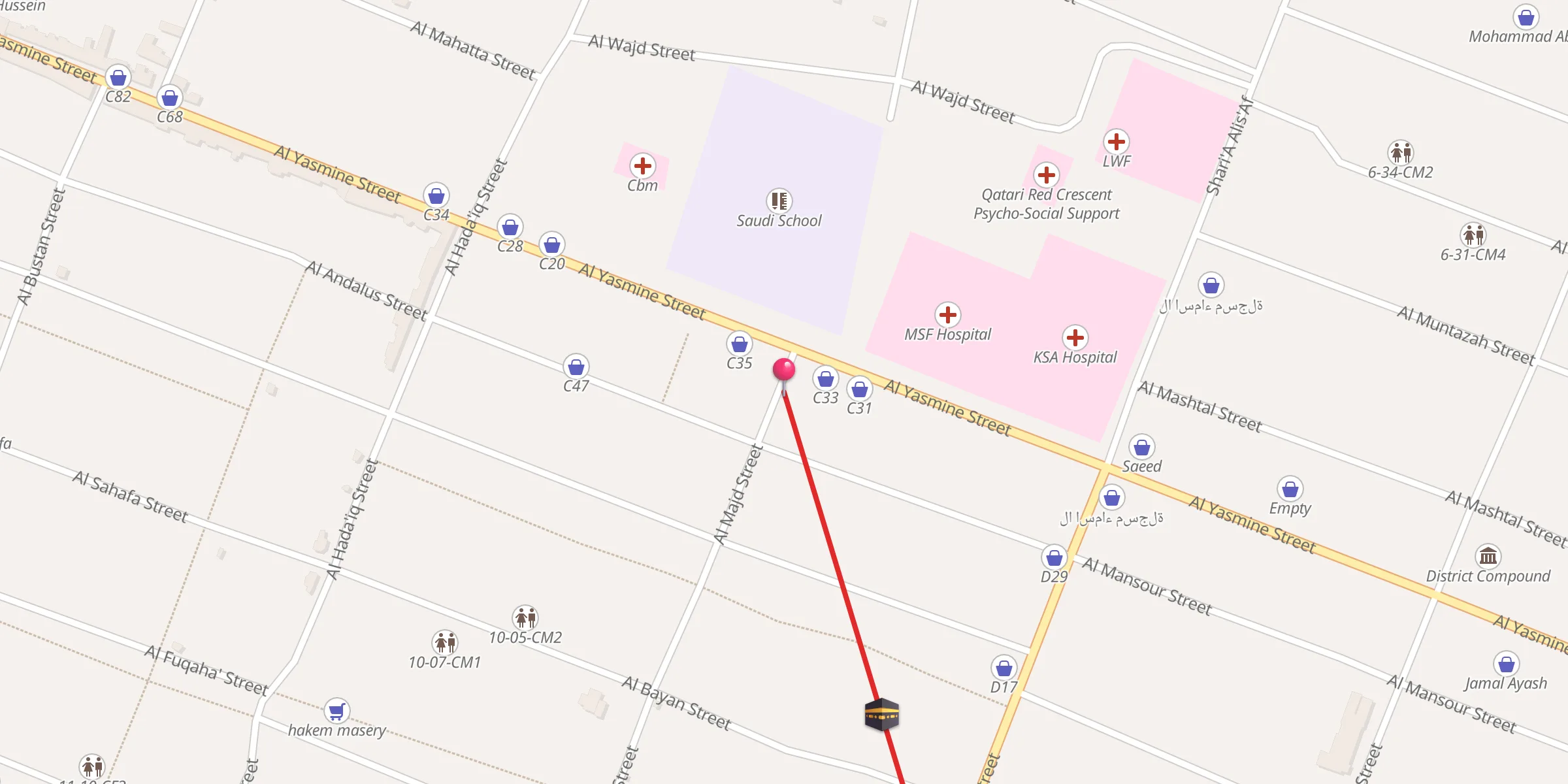 Carte de localisation : مسجد رواد سبيكة الزين