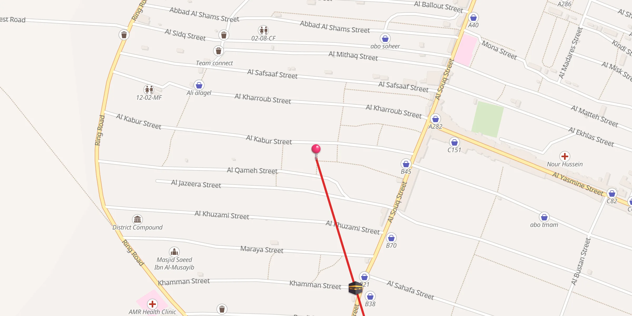Carte de localisation : مسجد المصطفى