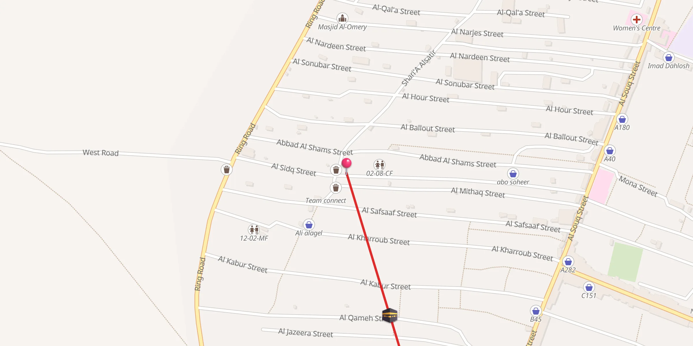 Carte de localisation : مسجد ألتقوى