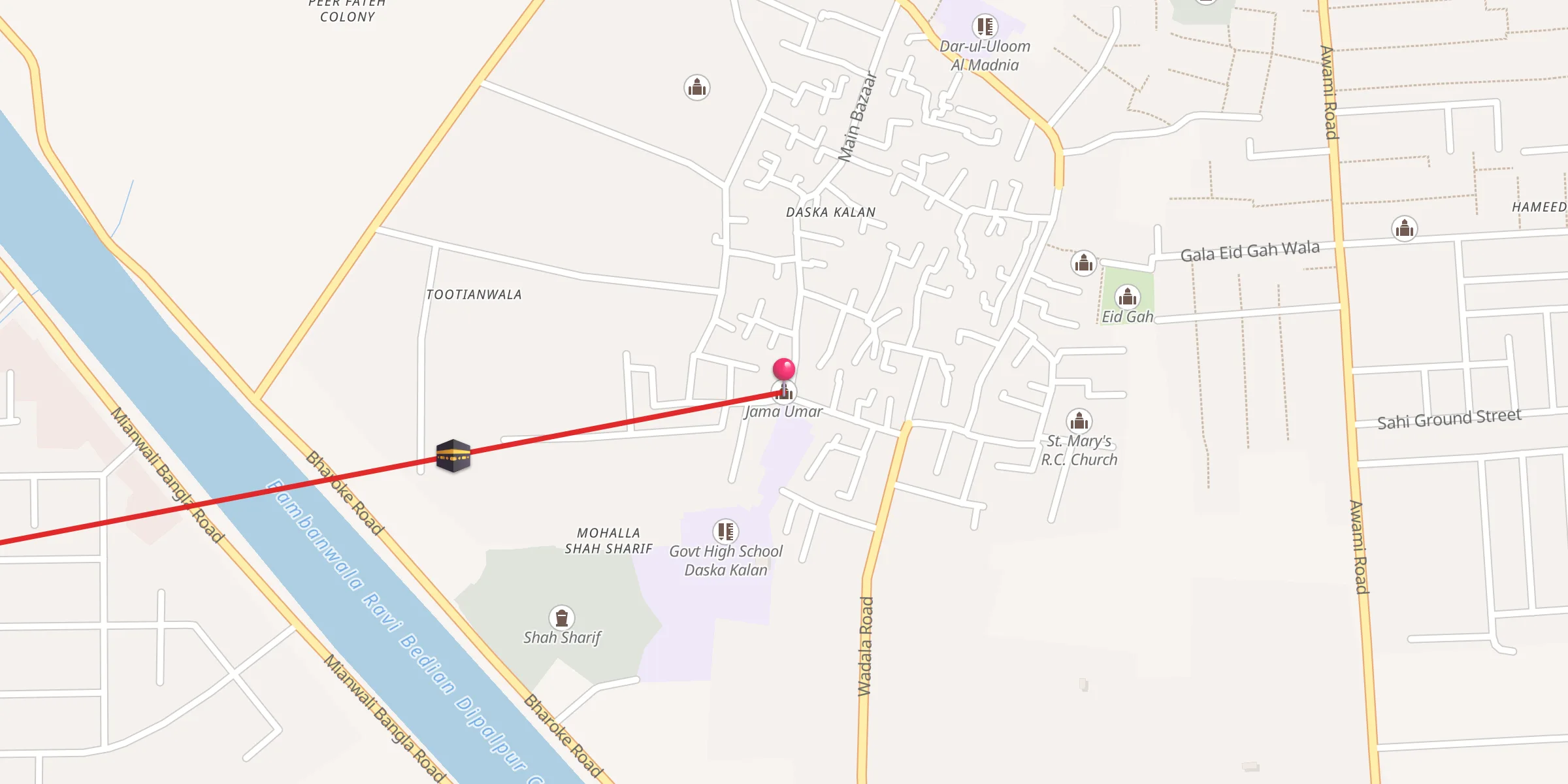 Carte de localisation : جامح عمر