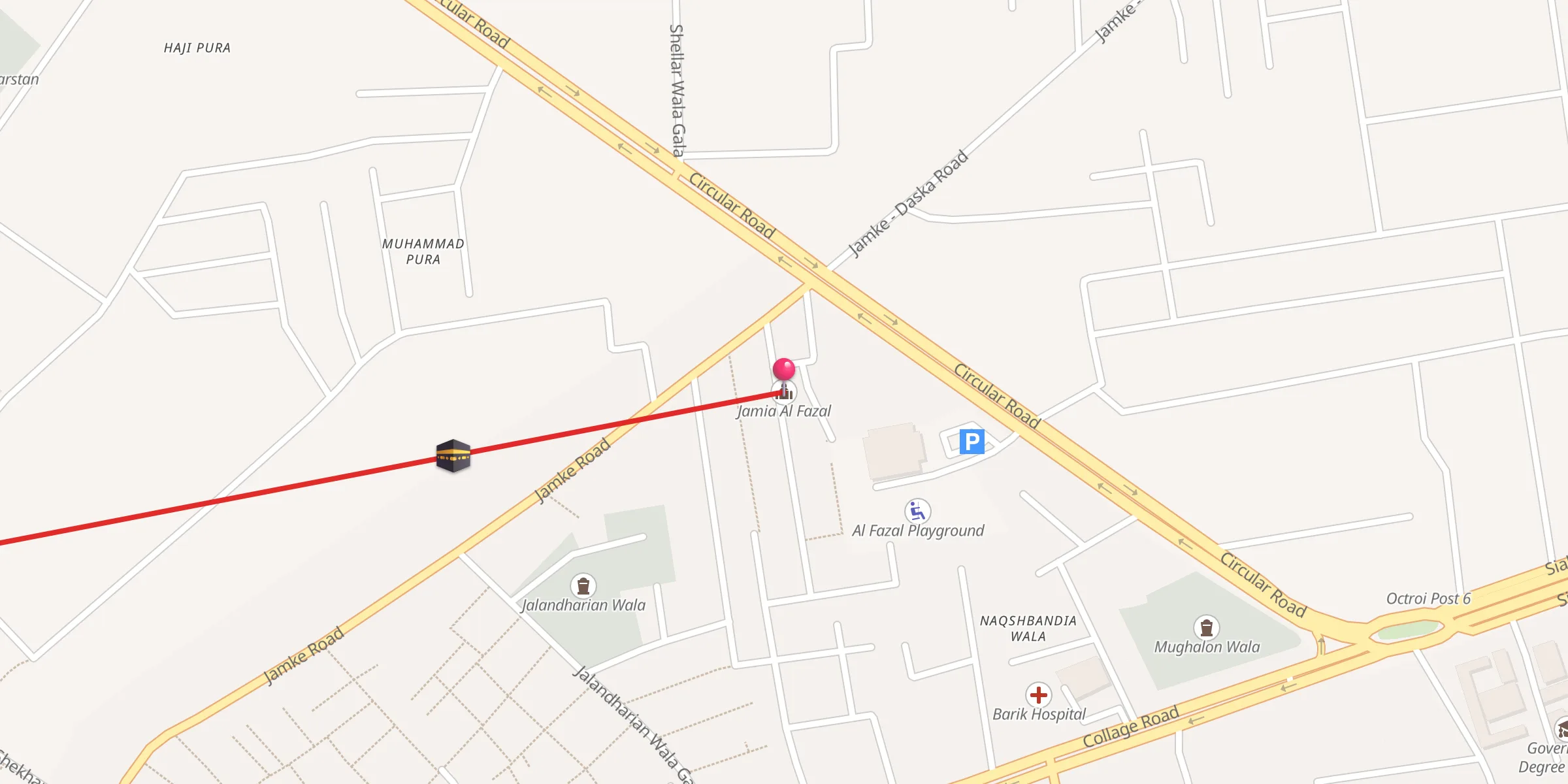 Carte de localisation : جامح الفضل