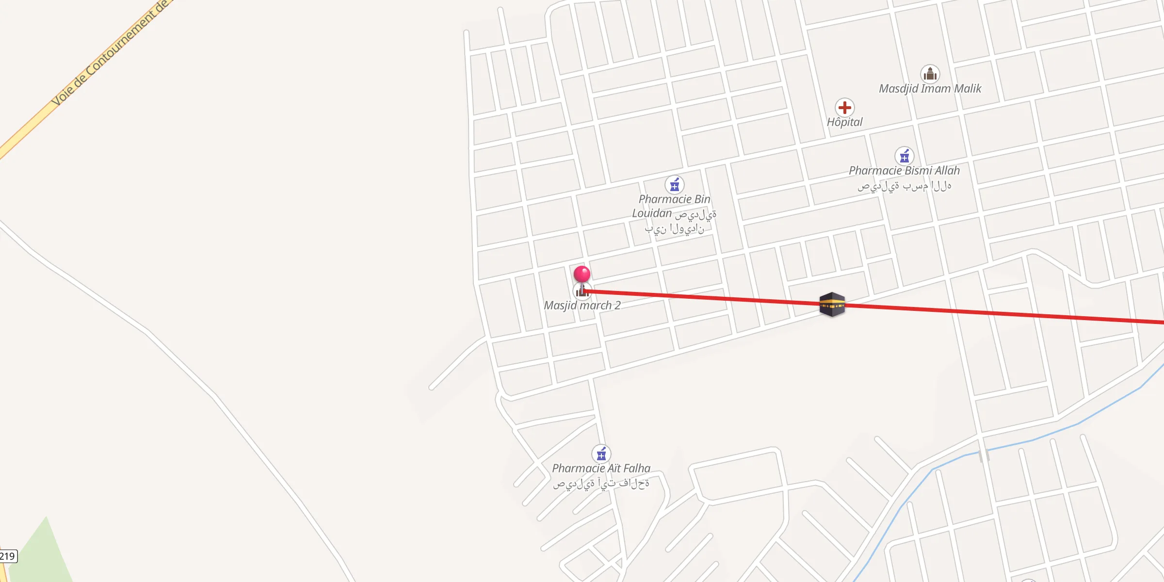 Carte de localisation : Masjid march 2