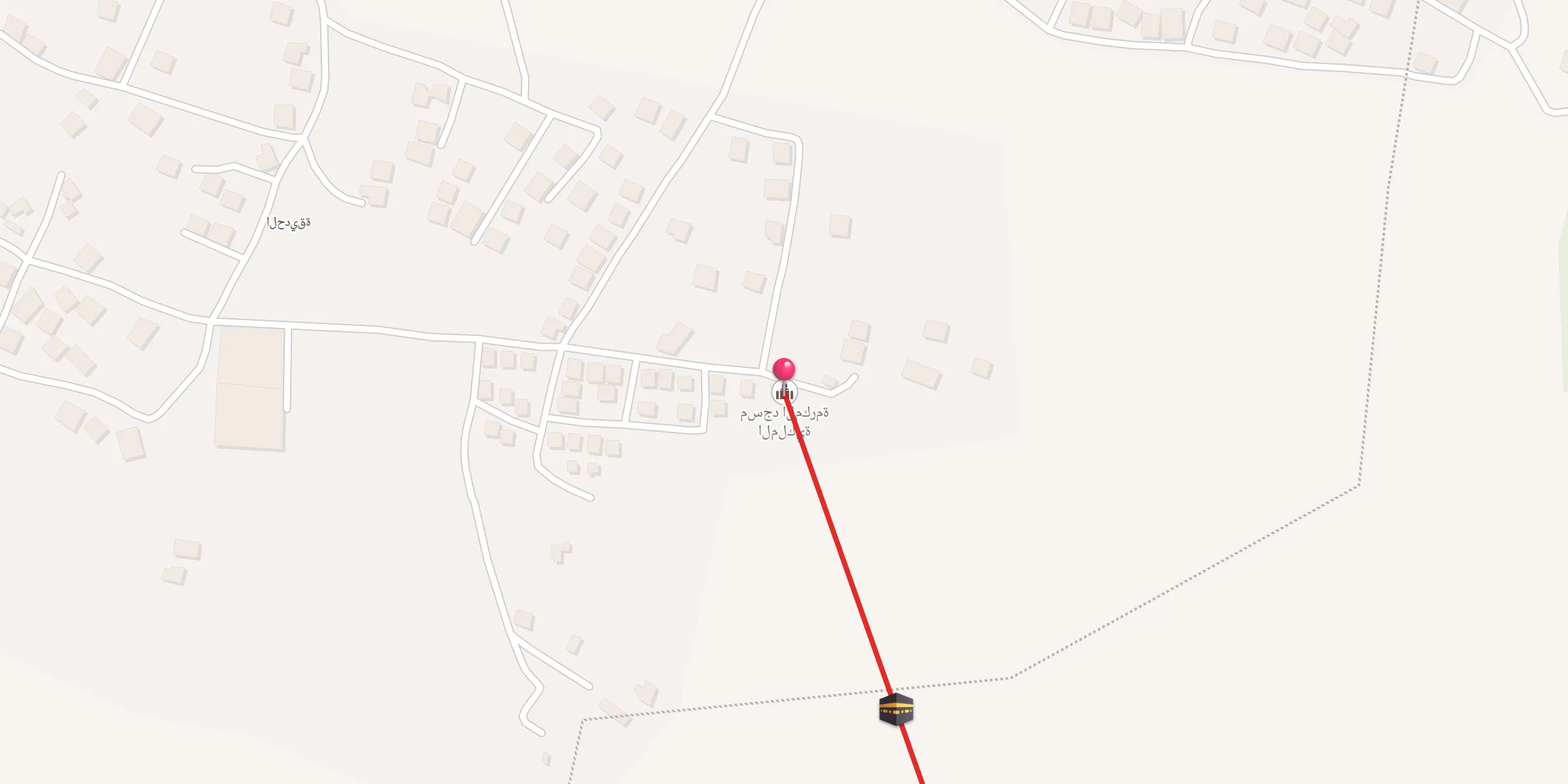 Carte de localisation : مسجد المكرمة الملكية