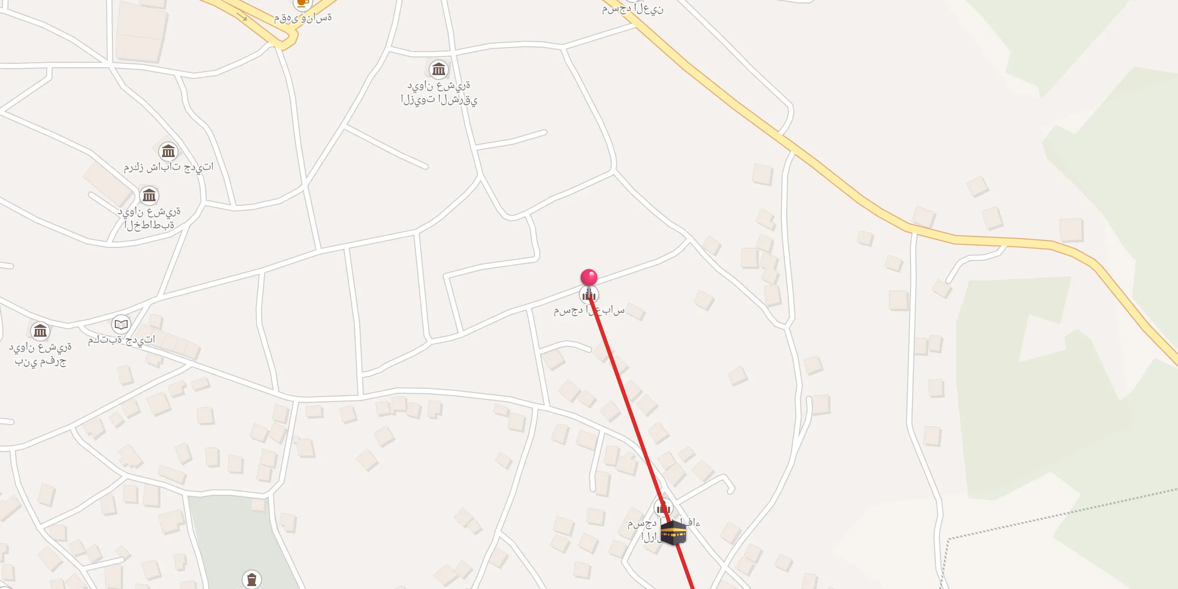 Carte de localisation : مسجد العباس
