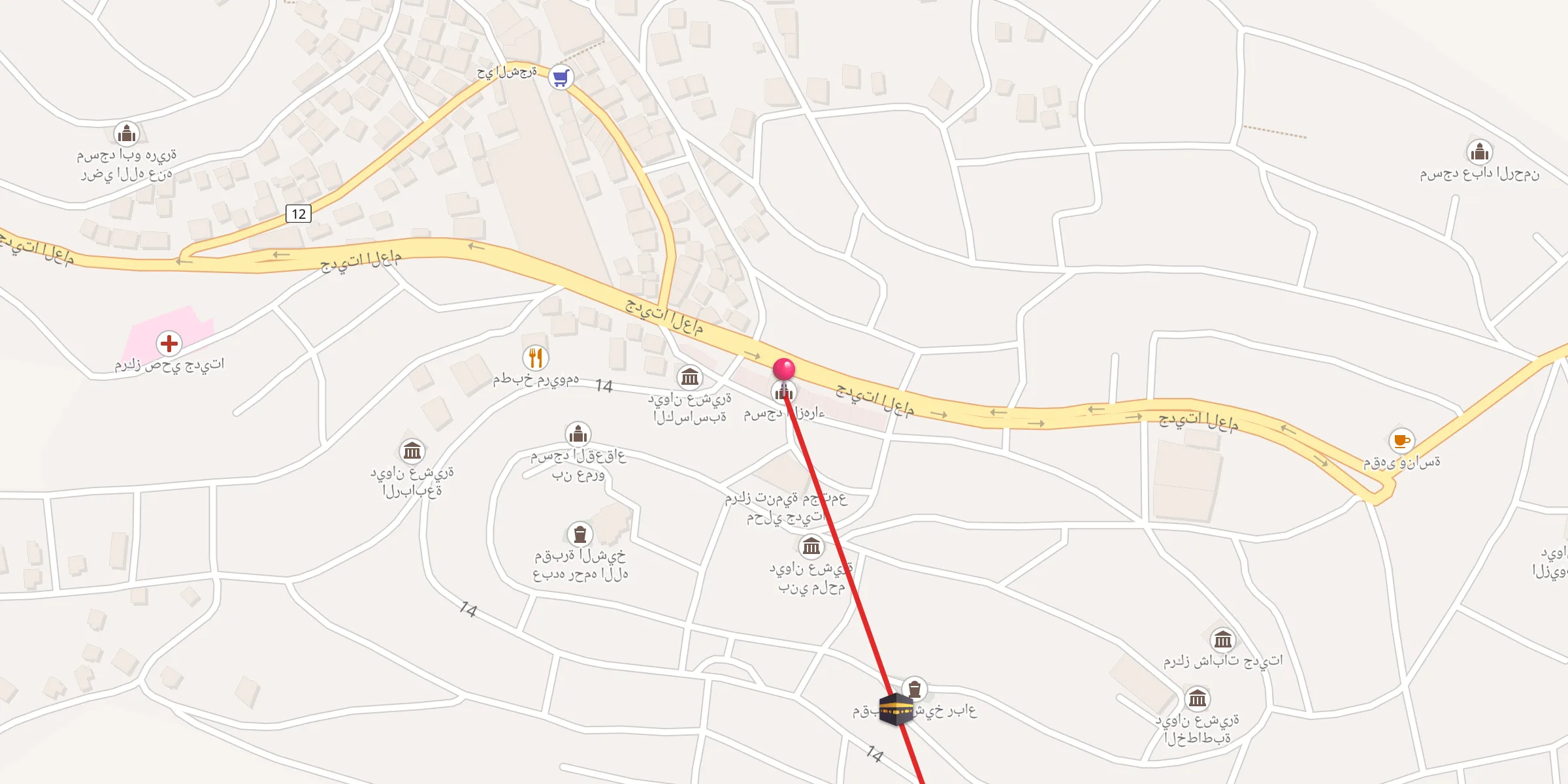 Carte de localisation : مسجد الزهراء