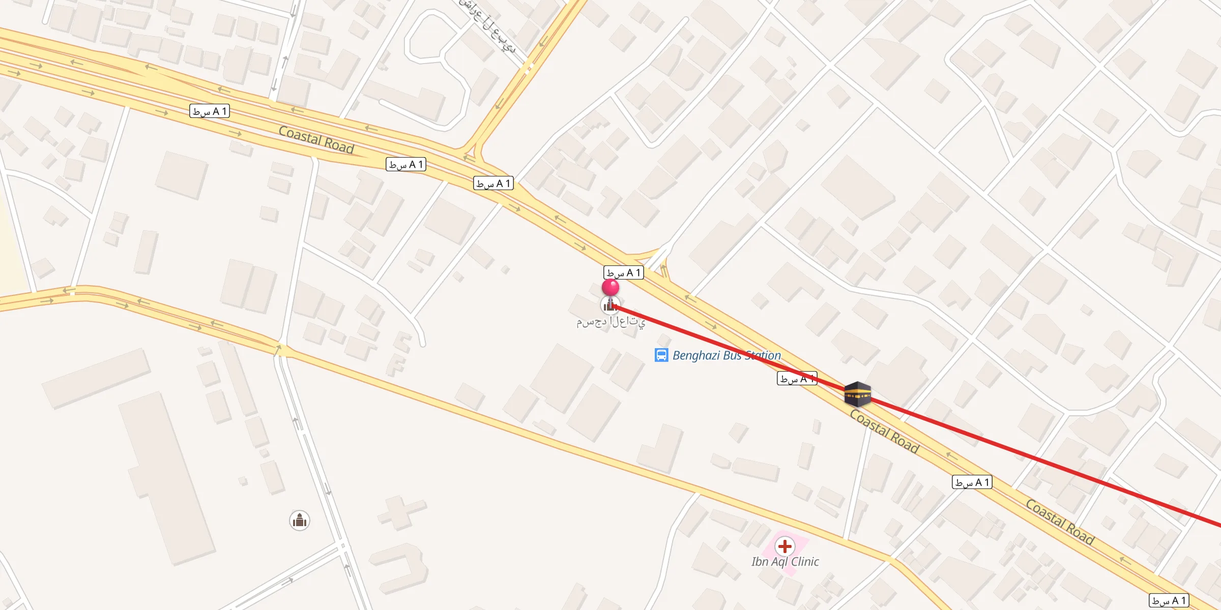 Carte de localisation : مسجد العاتي