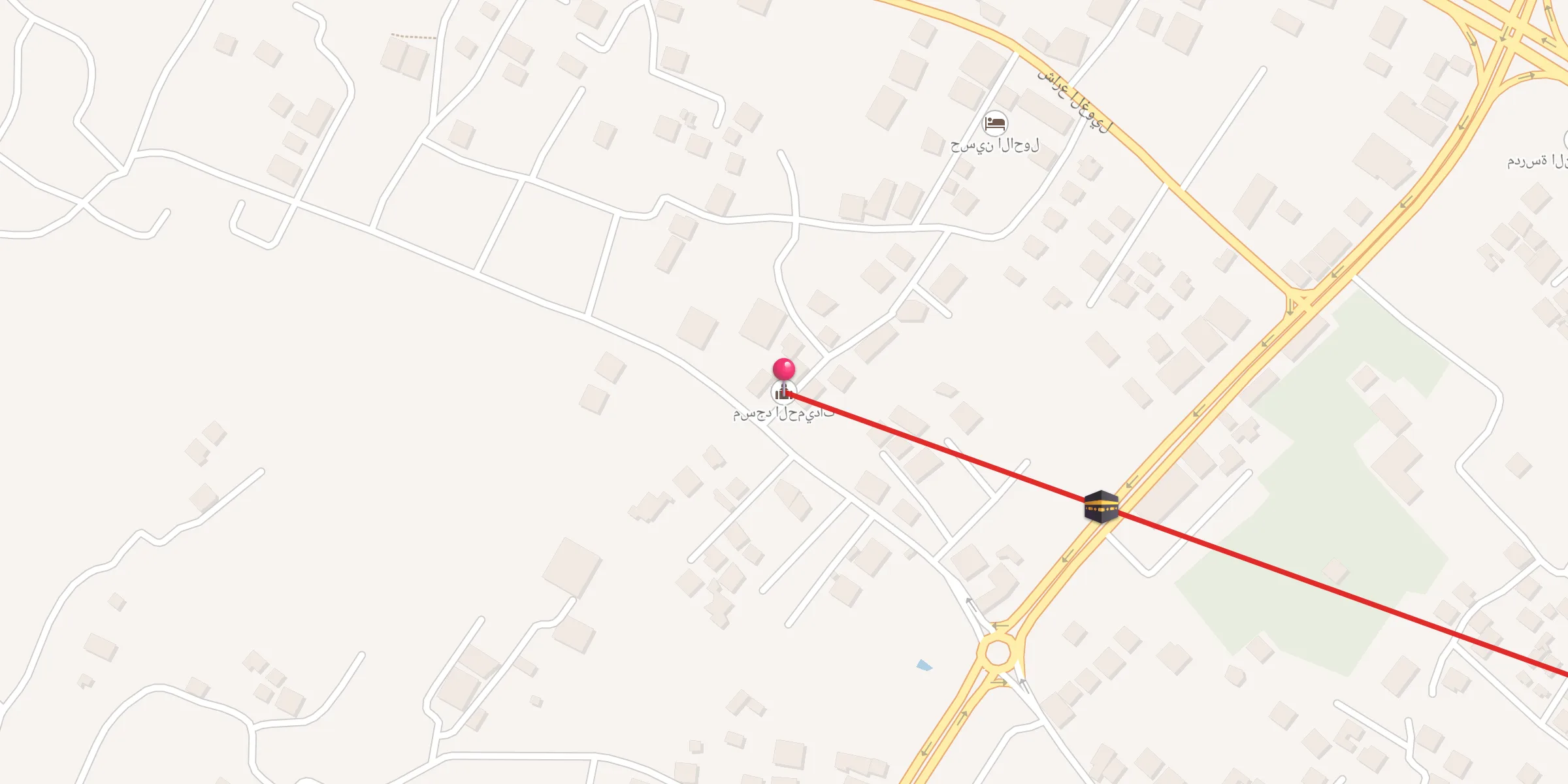 Carte de localisation : مسجد الحميدات