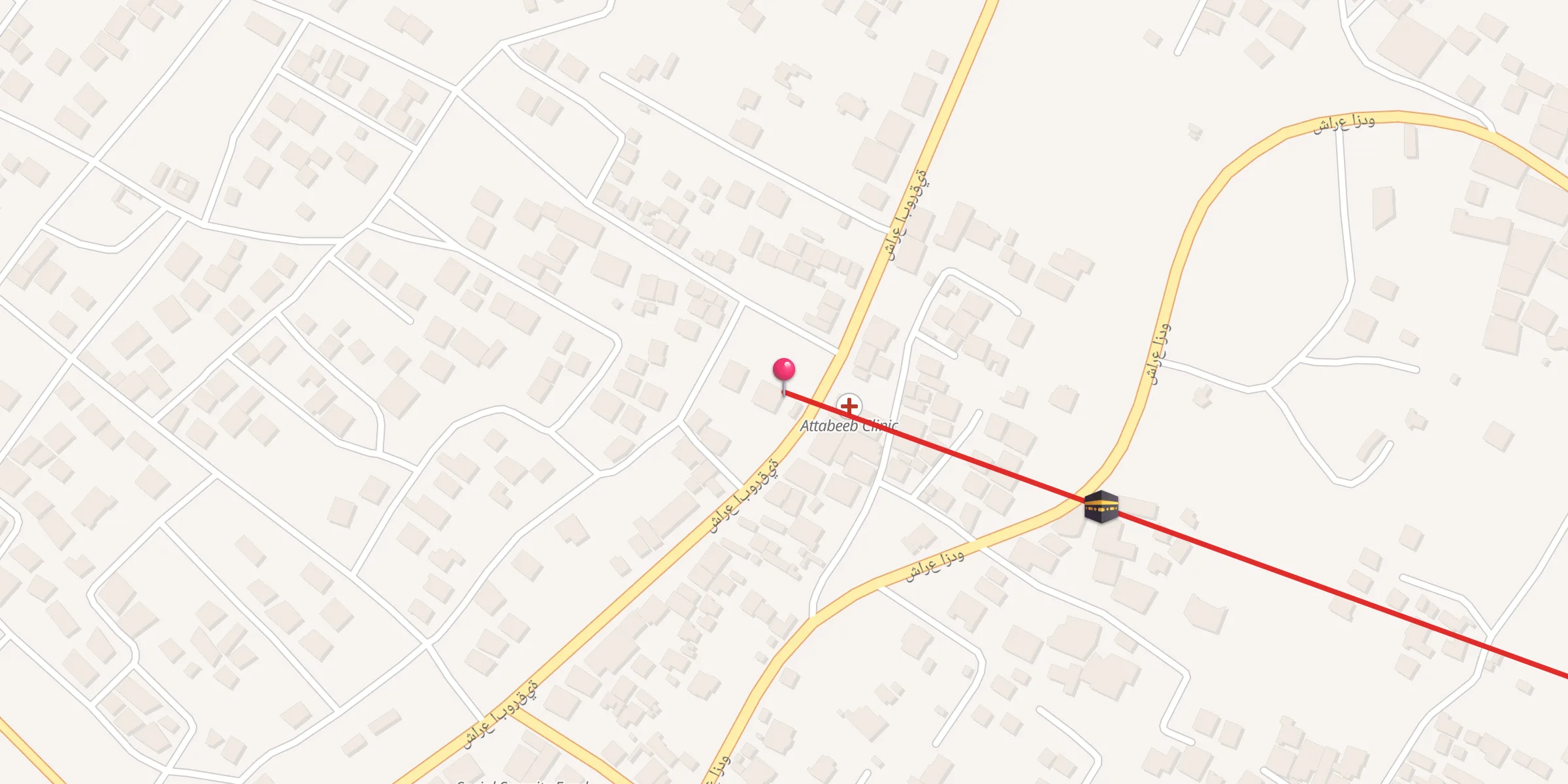 Carte de localisation : جامع الاخلاص