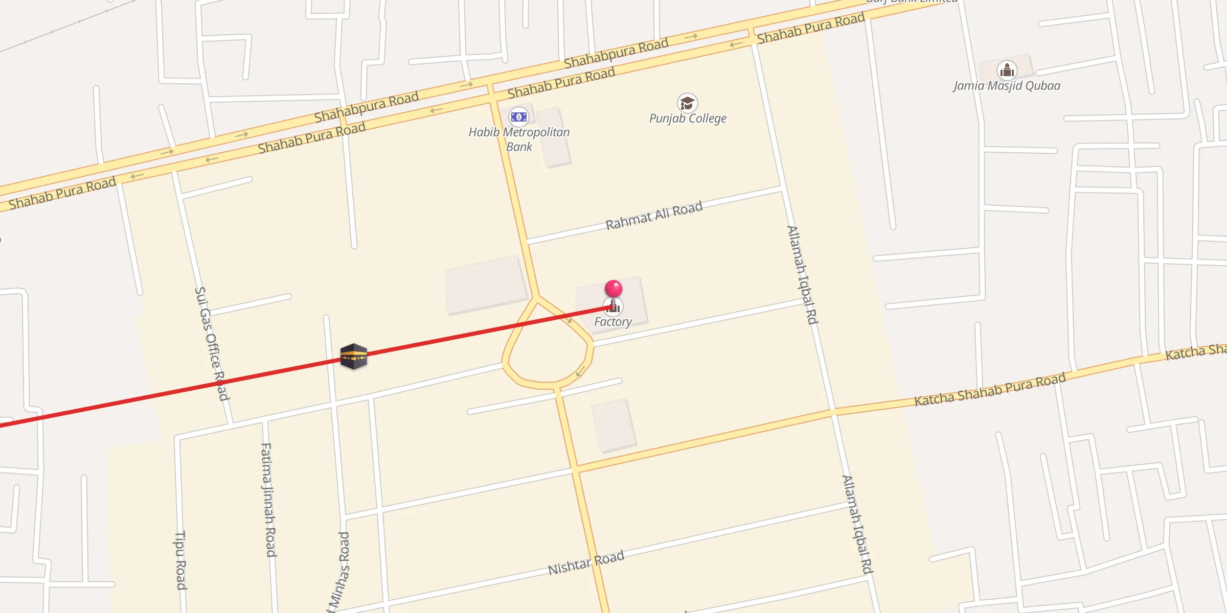 Carte de localisation : Factory