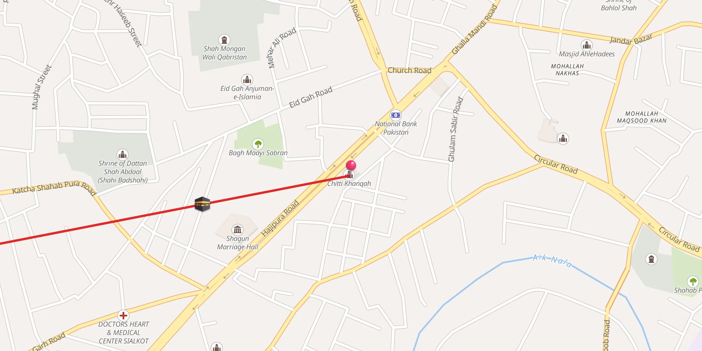 Carte de localisation : Chitti Khanqah