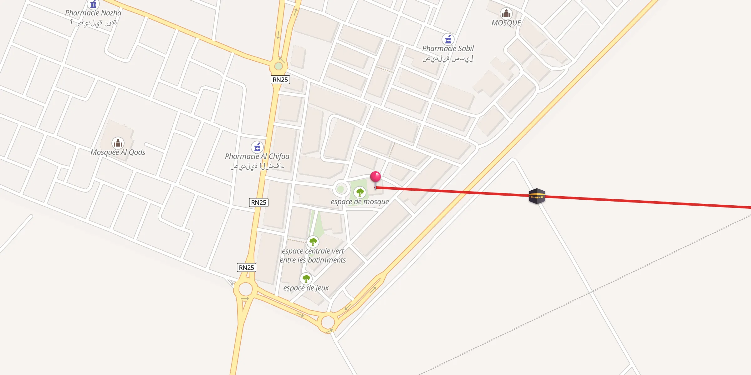 Carte de localisation : MOSQUE BADR