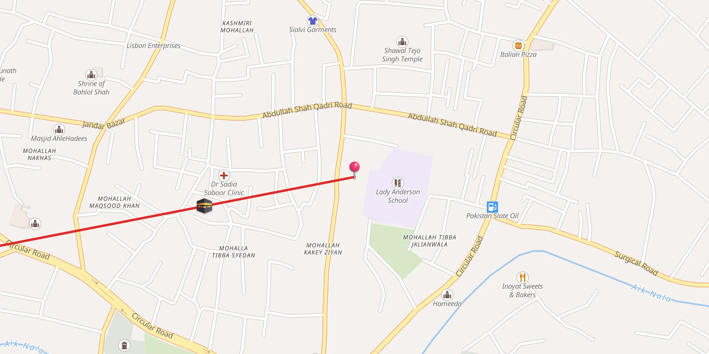 Carte de localisation : Ada Passroryina Imambargah