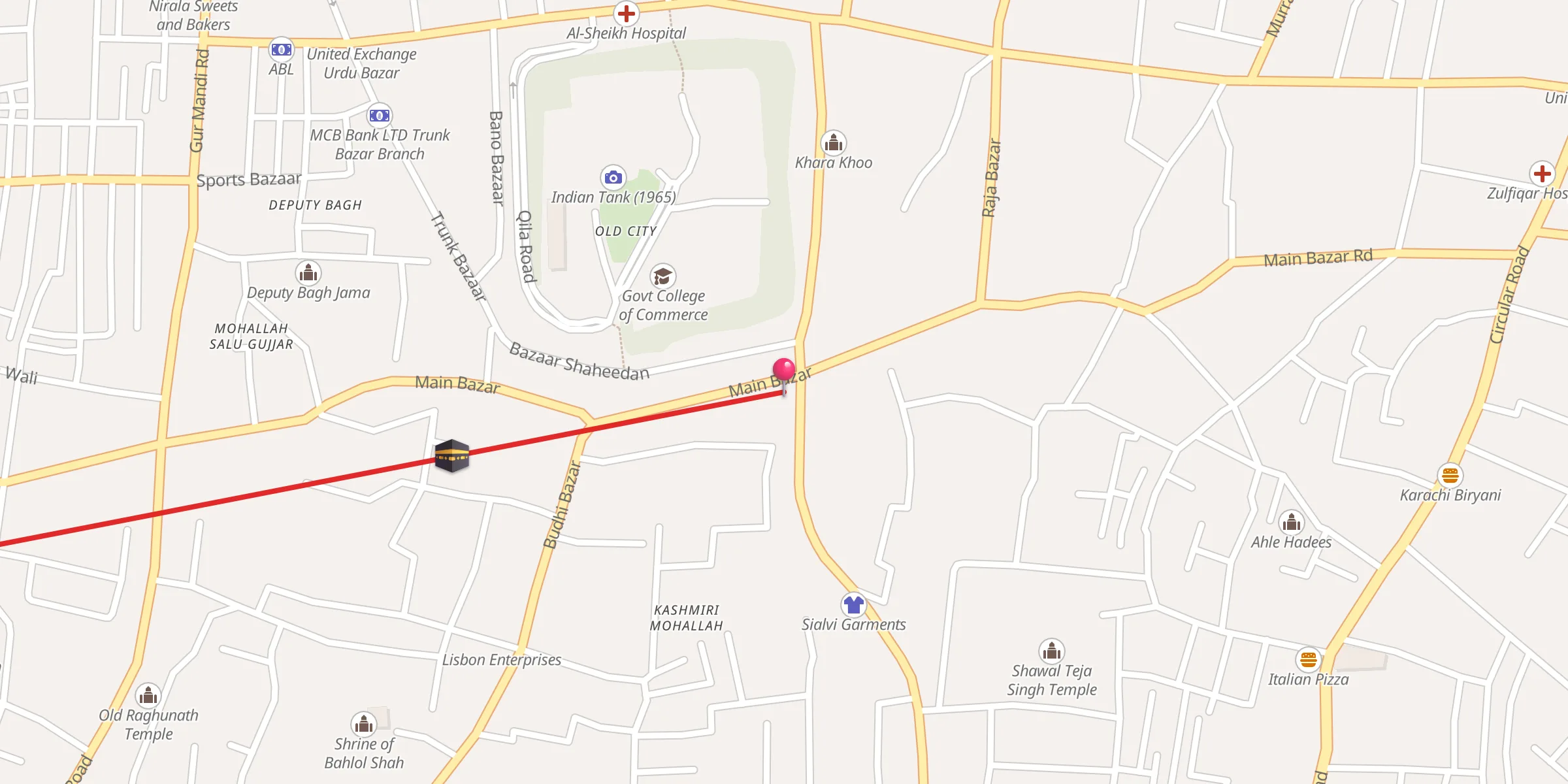 Carte de localisation : Do Darwaza
