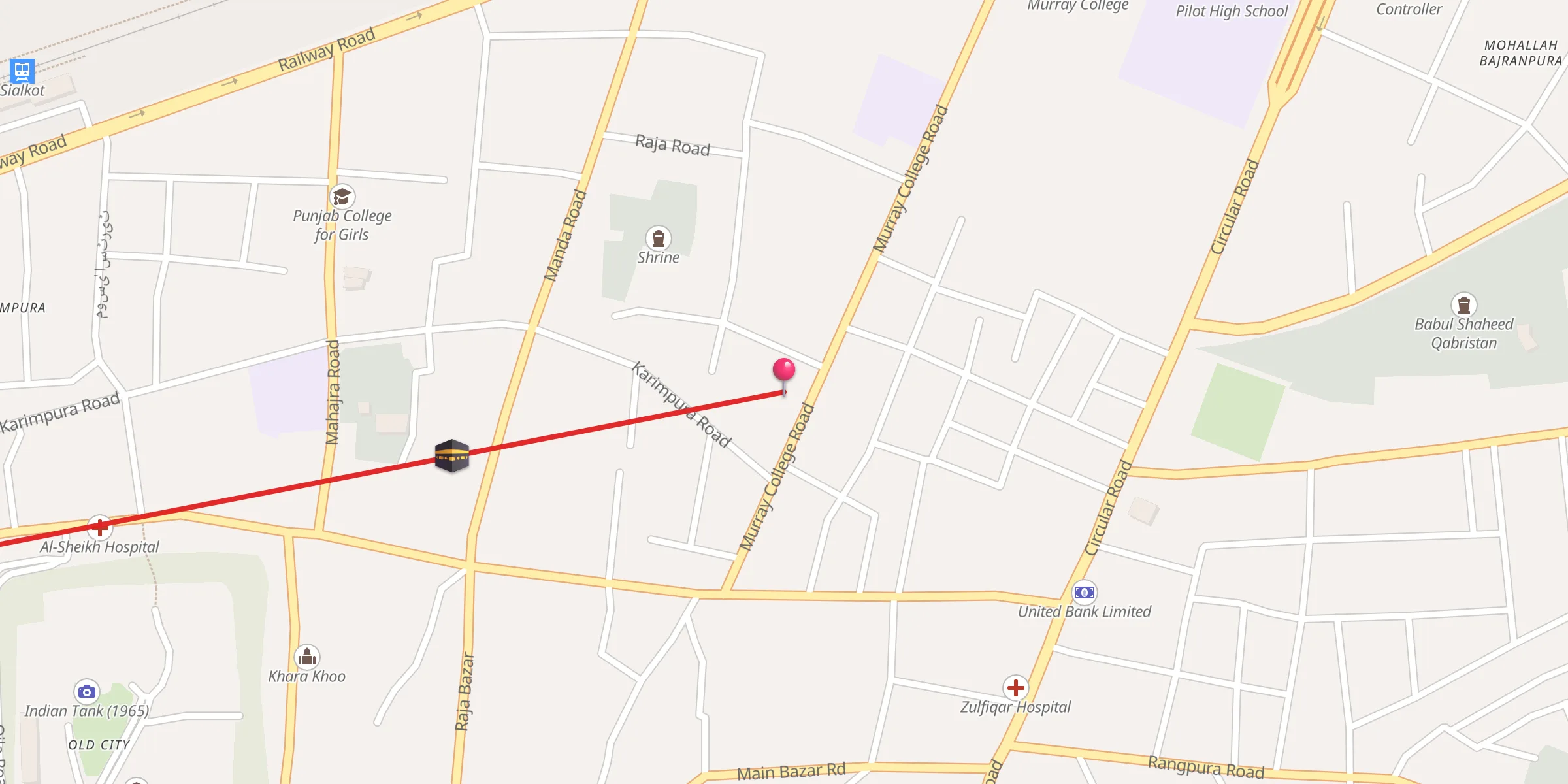 Carte de localisation : Abu Hanifa
