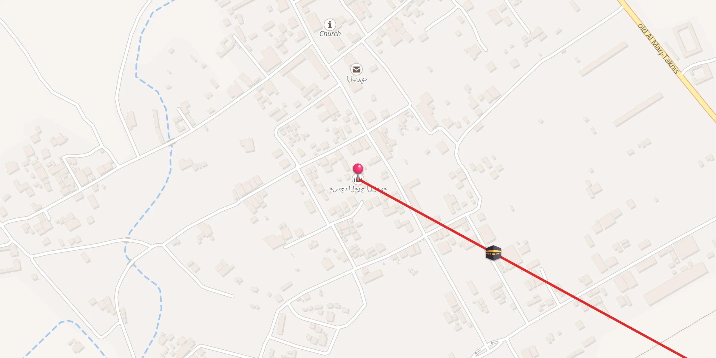 Carte de localisation : مسجد المرج القديم