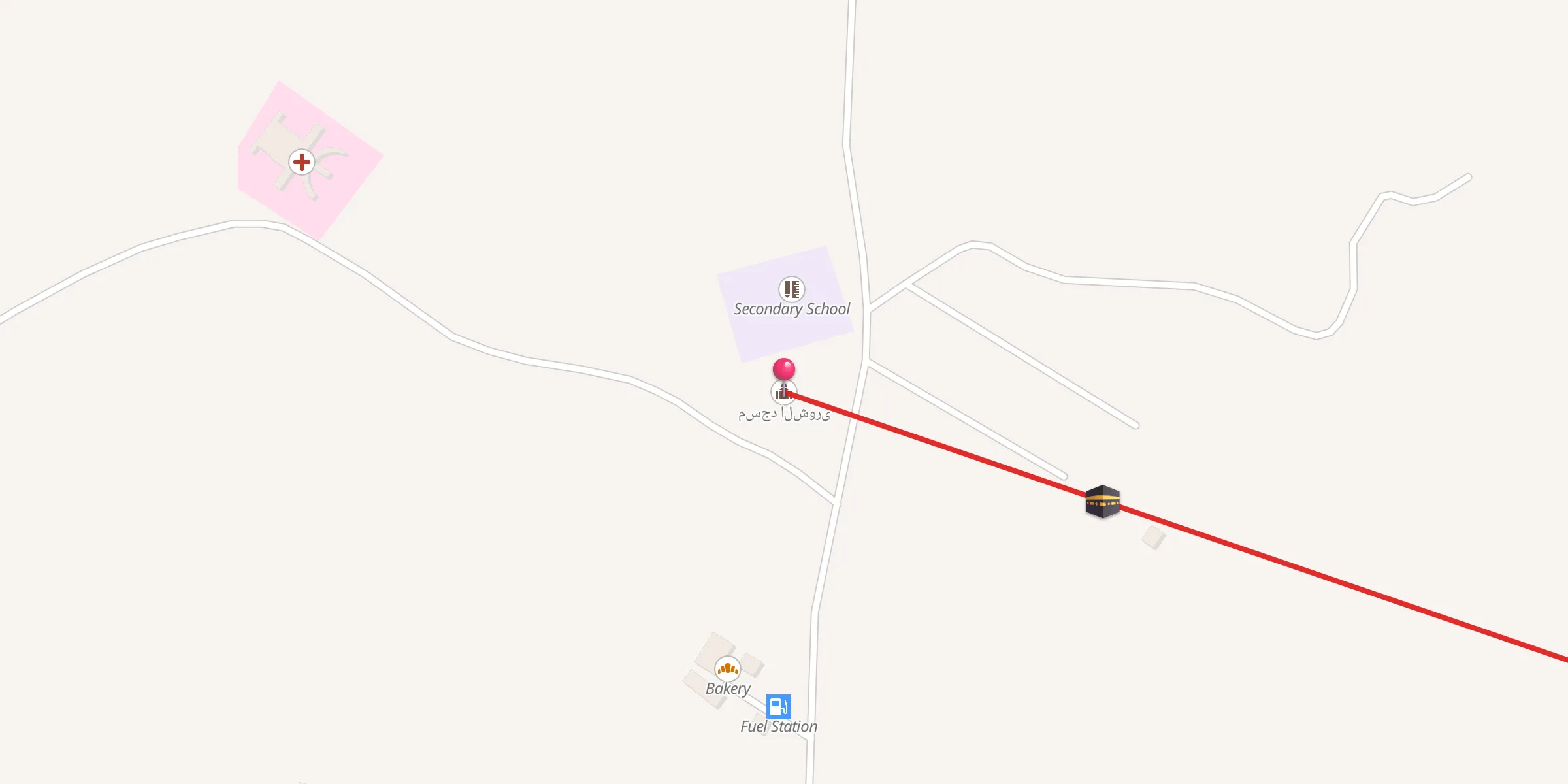 Carte de localisation : مسجد الشورى
