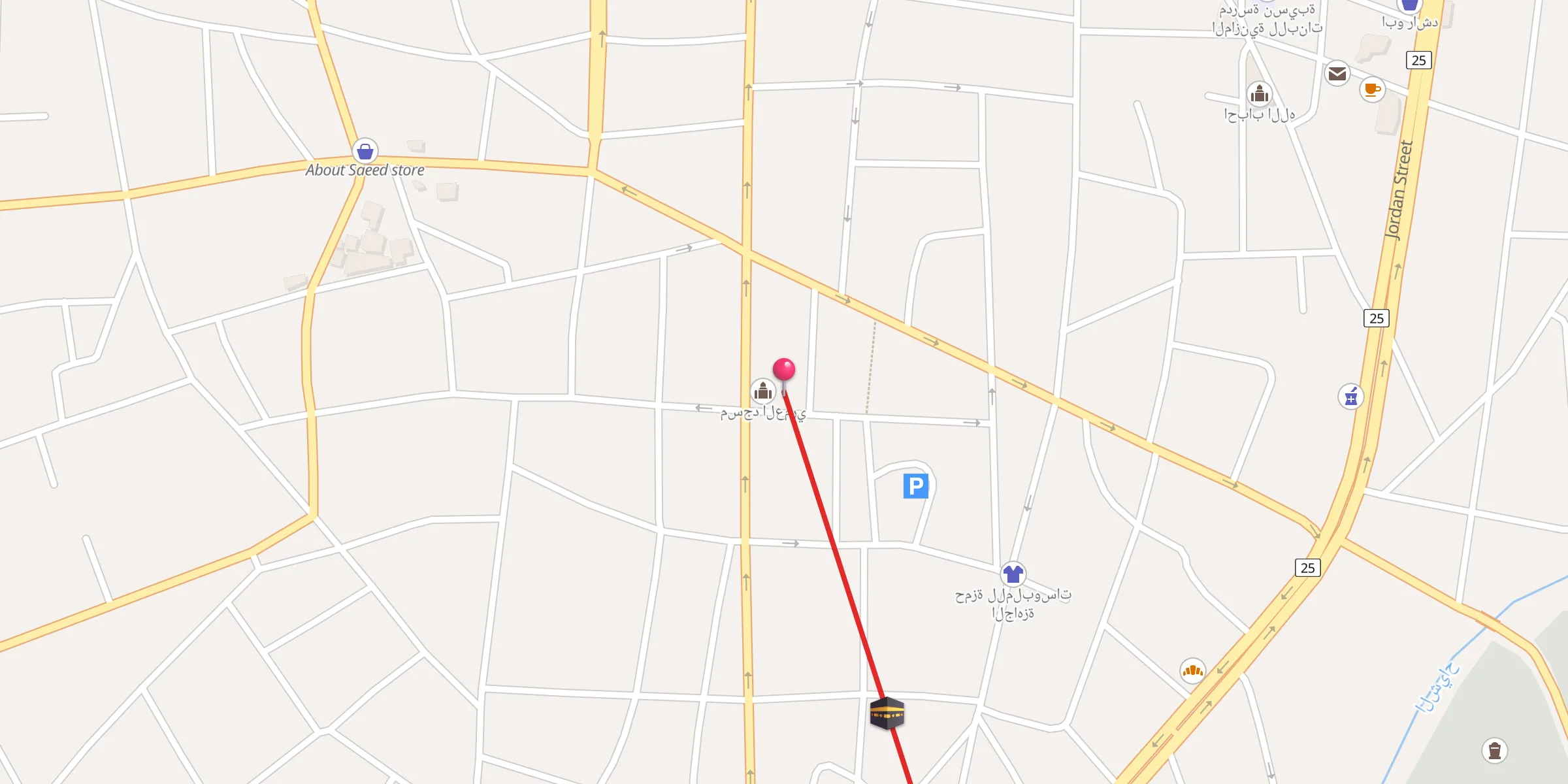 Carte de localisation : مسجد العمري