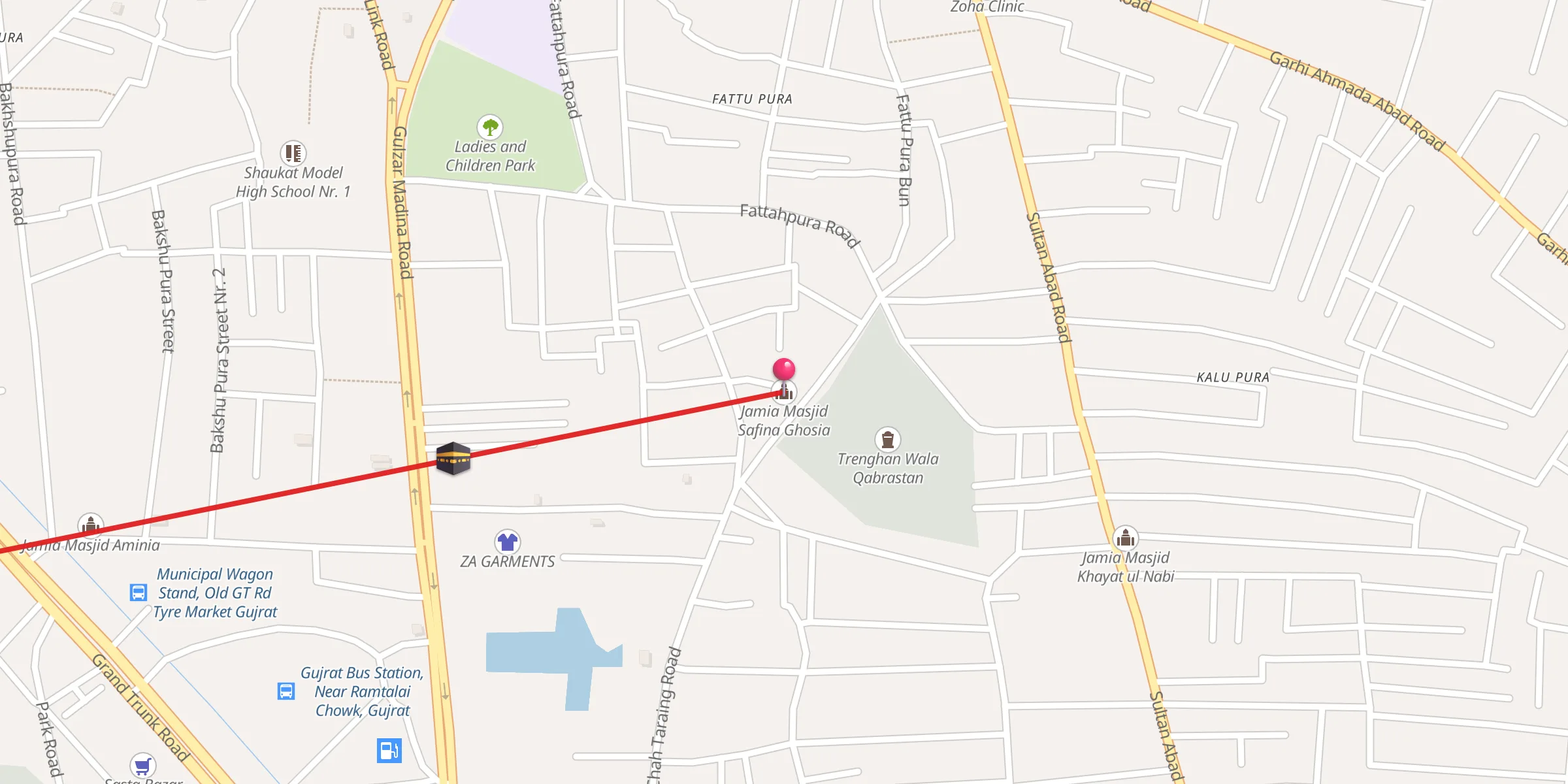 Carte de localisation : Jamia Masjid Safina Ghosia