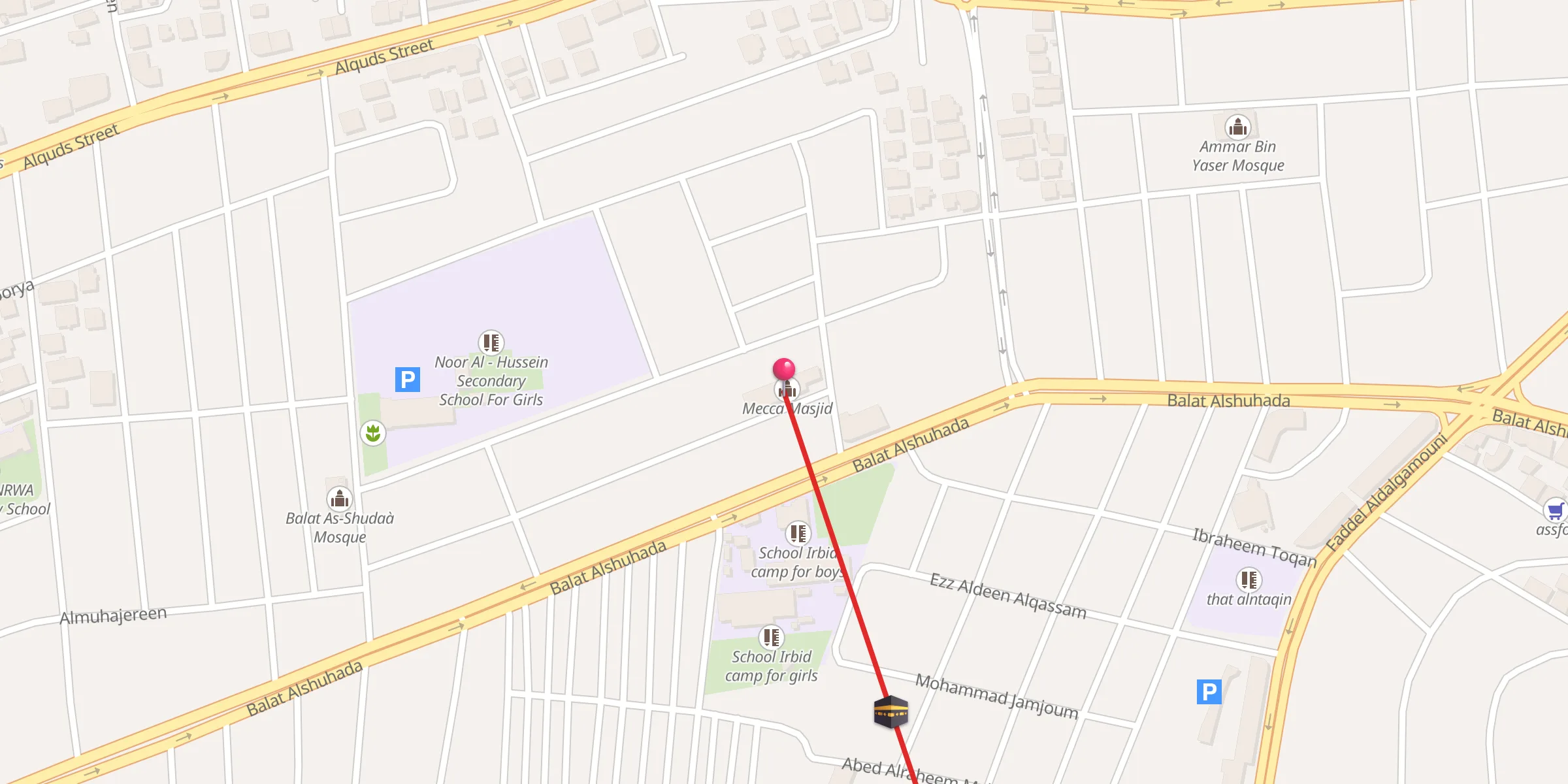 Carte de localisation : Mecca Masjid