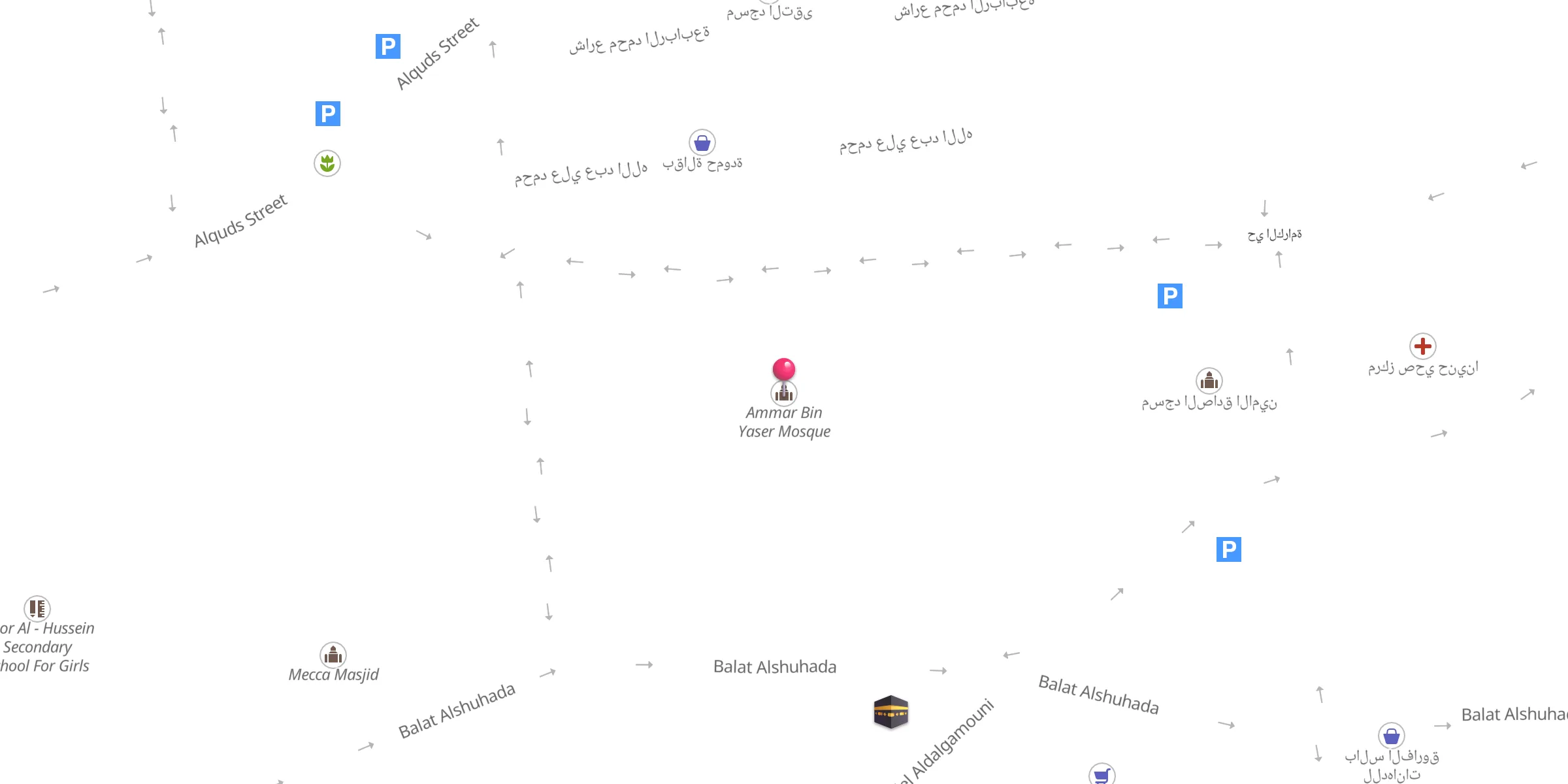 Carte de localisation : Ammar Bin Yaser Mosque