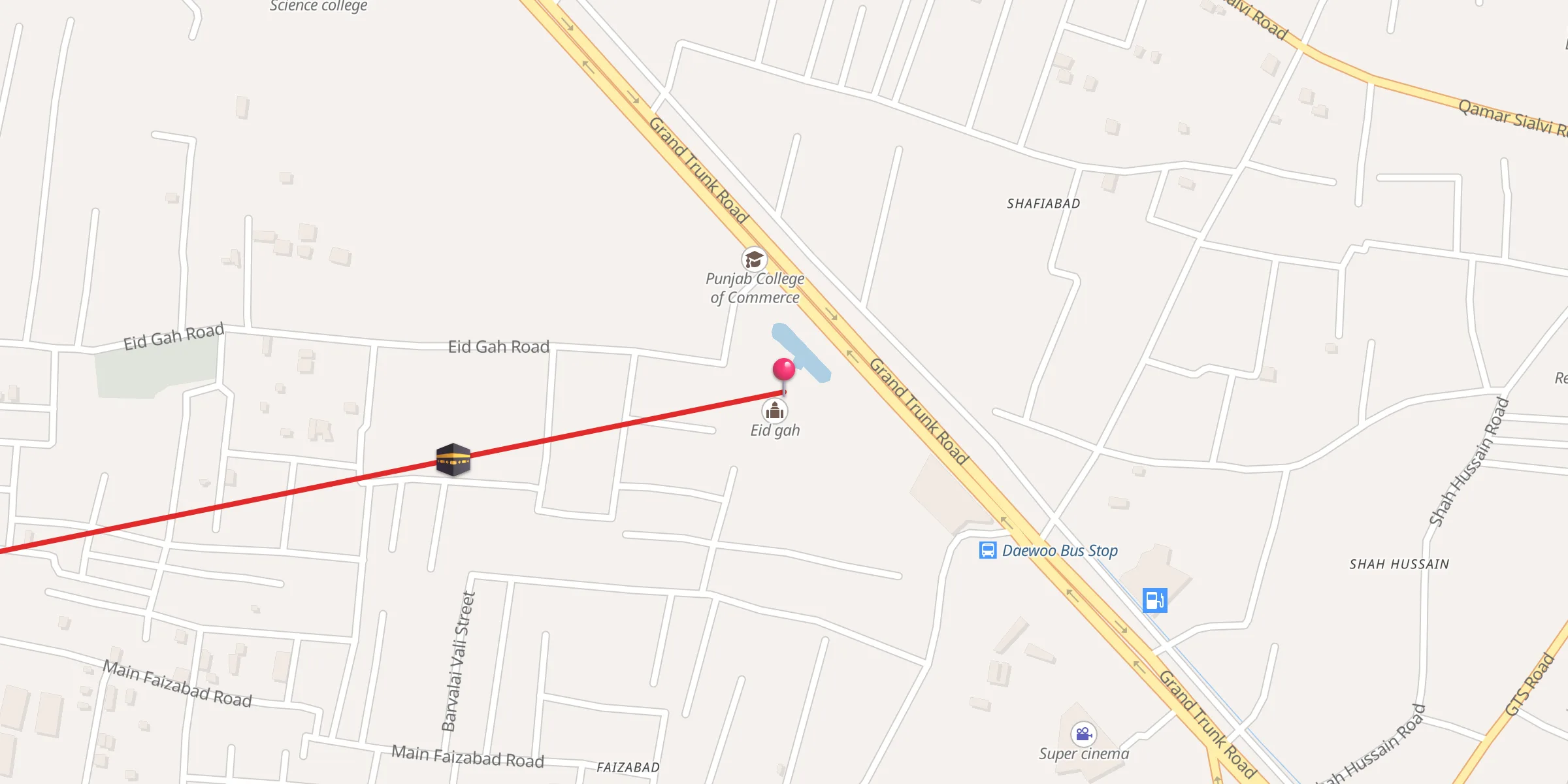 Carte de localisation : Eid gah