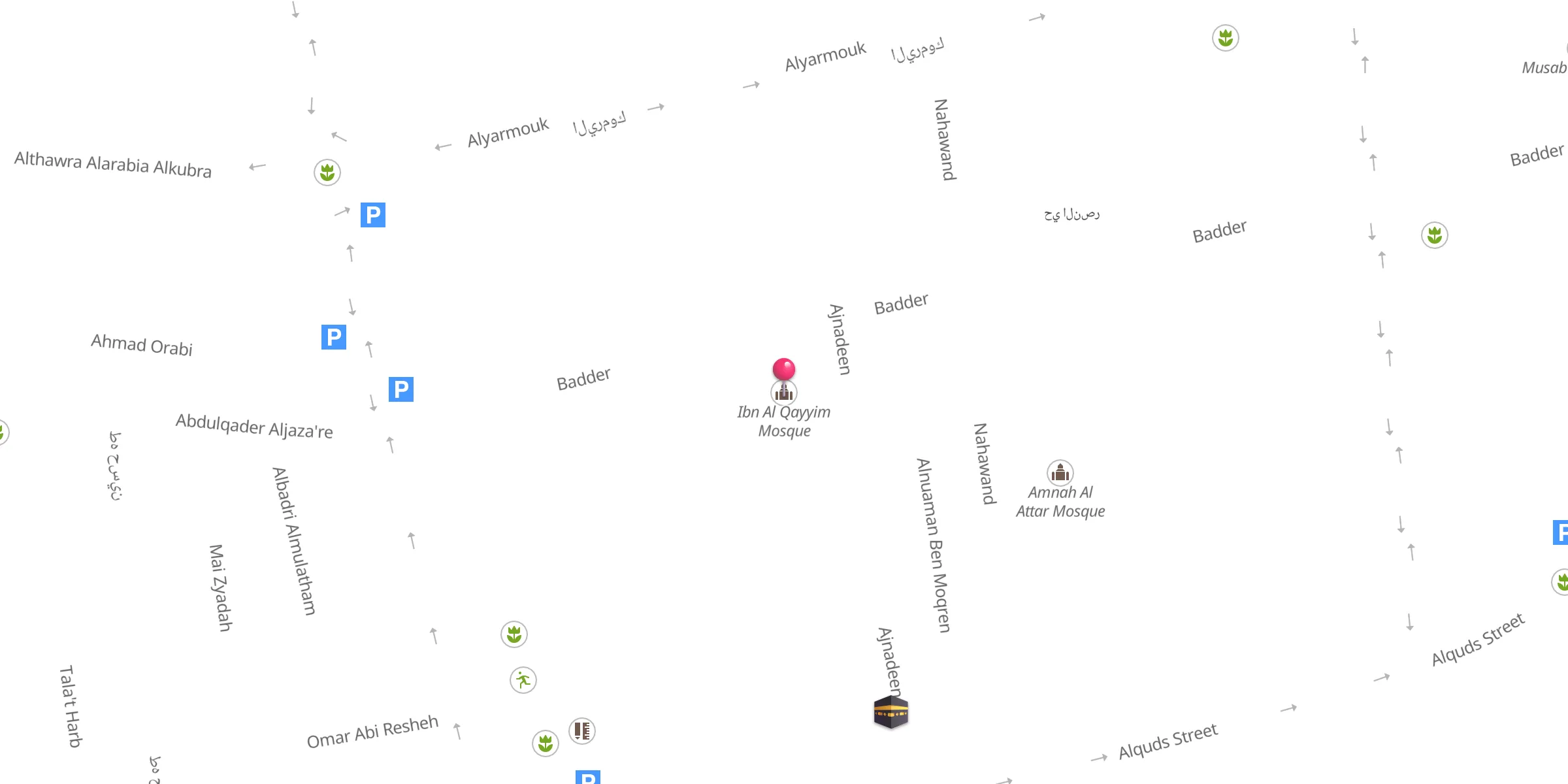 Carte de localisation : Ibn Al Qayyim Mosque
