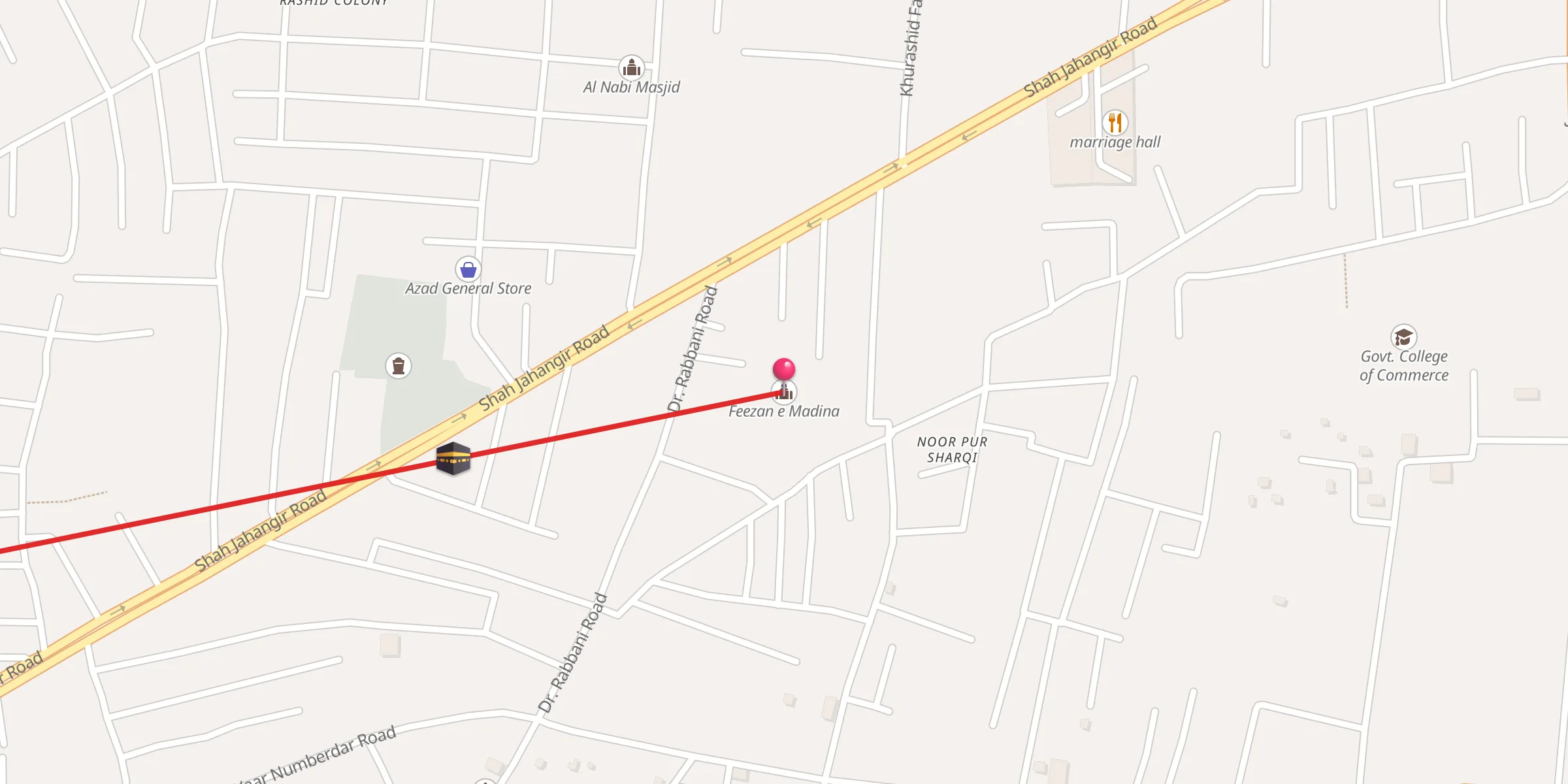 Carte de localisation : Feezan e Madina