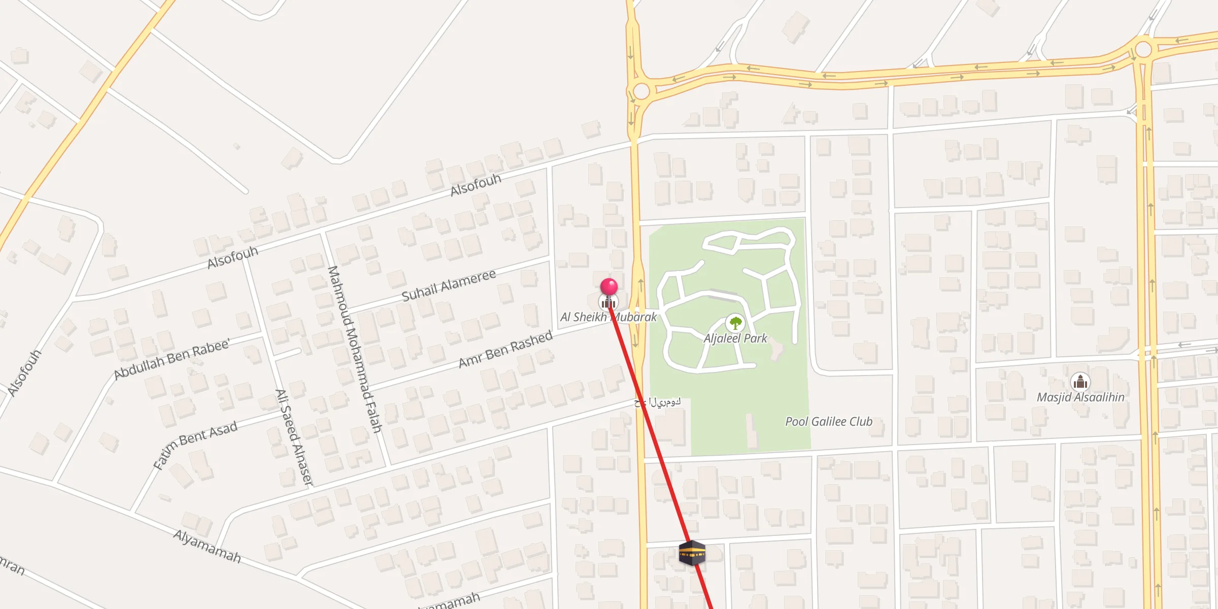 Carte de localisation : Al Sheikh Mubarak