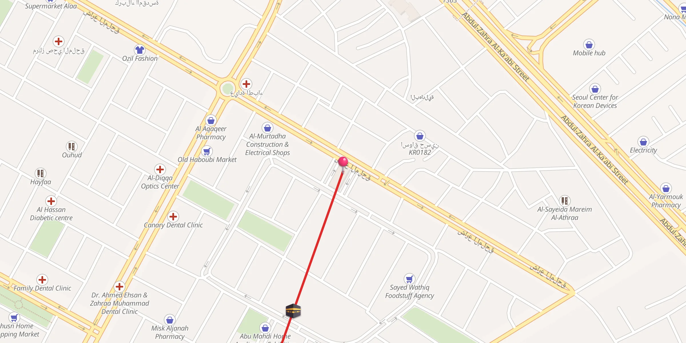 Carte de localisation : جامع الصاحب
