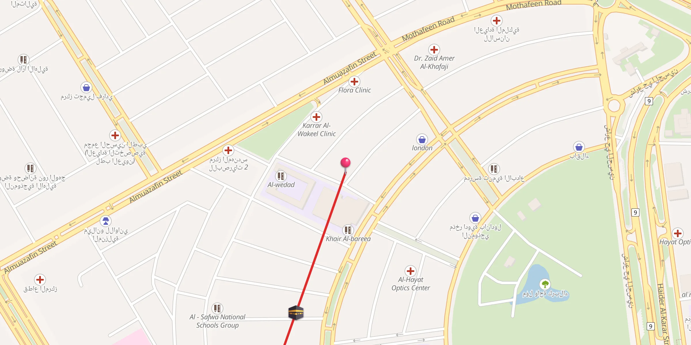 Carte de localisation : جامع السادات