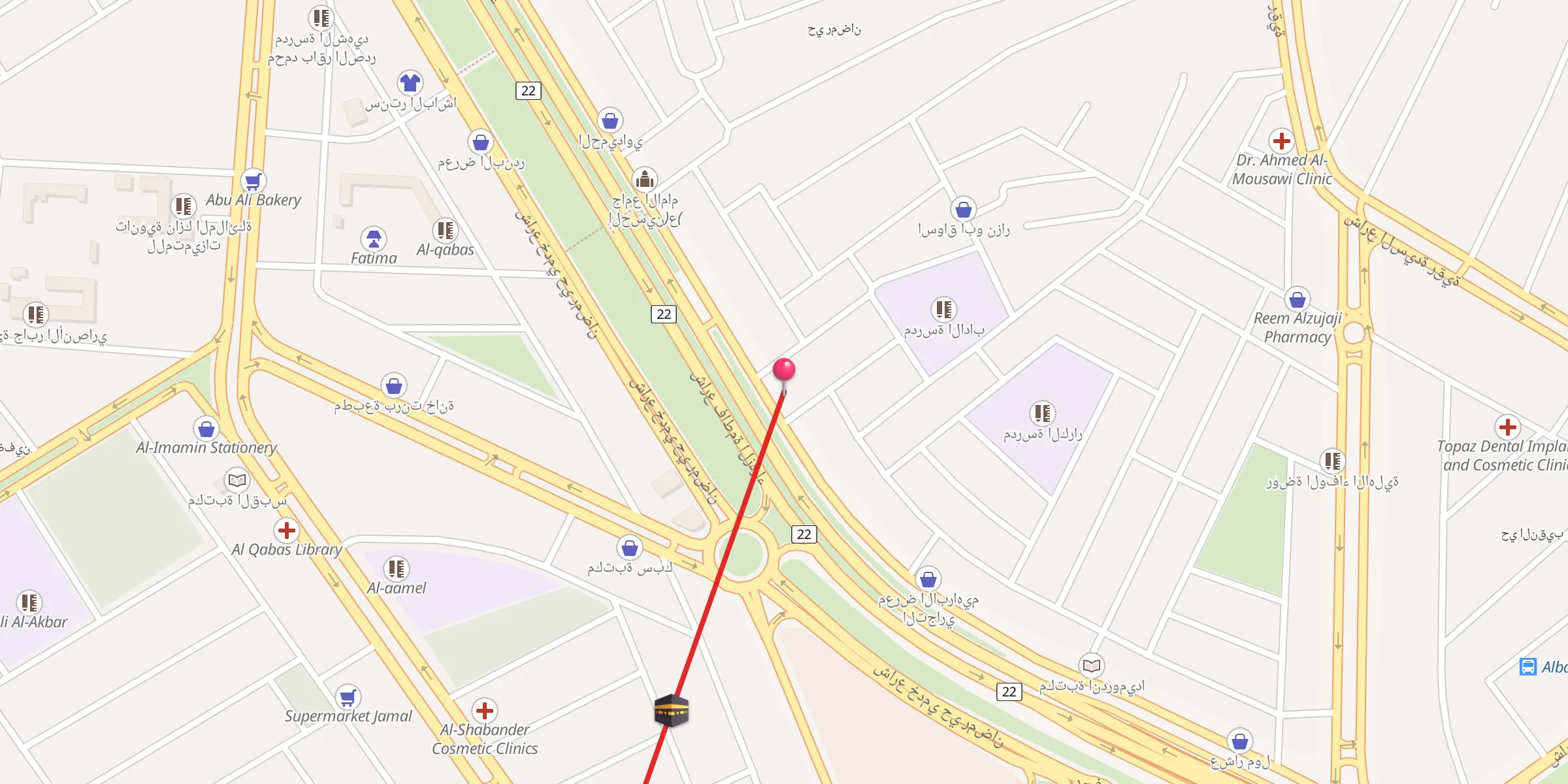 Carte de localisation : جامع المنتظر