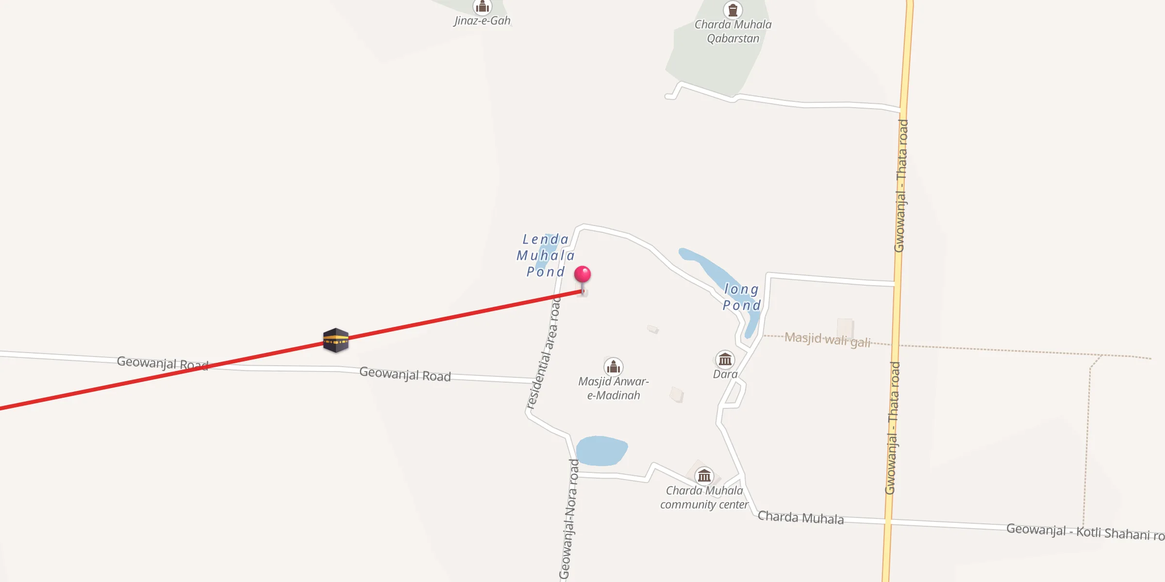 Carte de localisation : Gharbi muhala Masjid