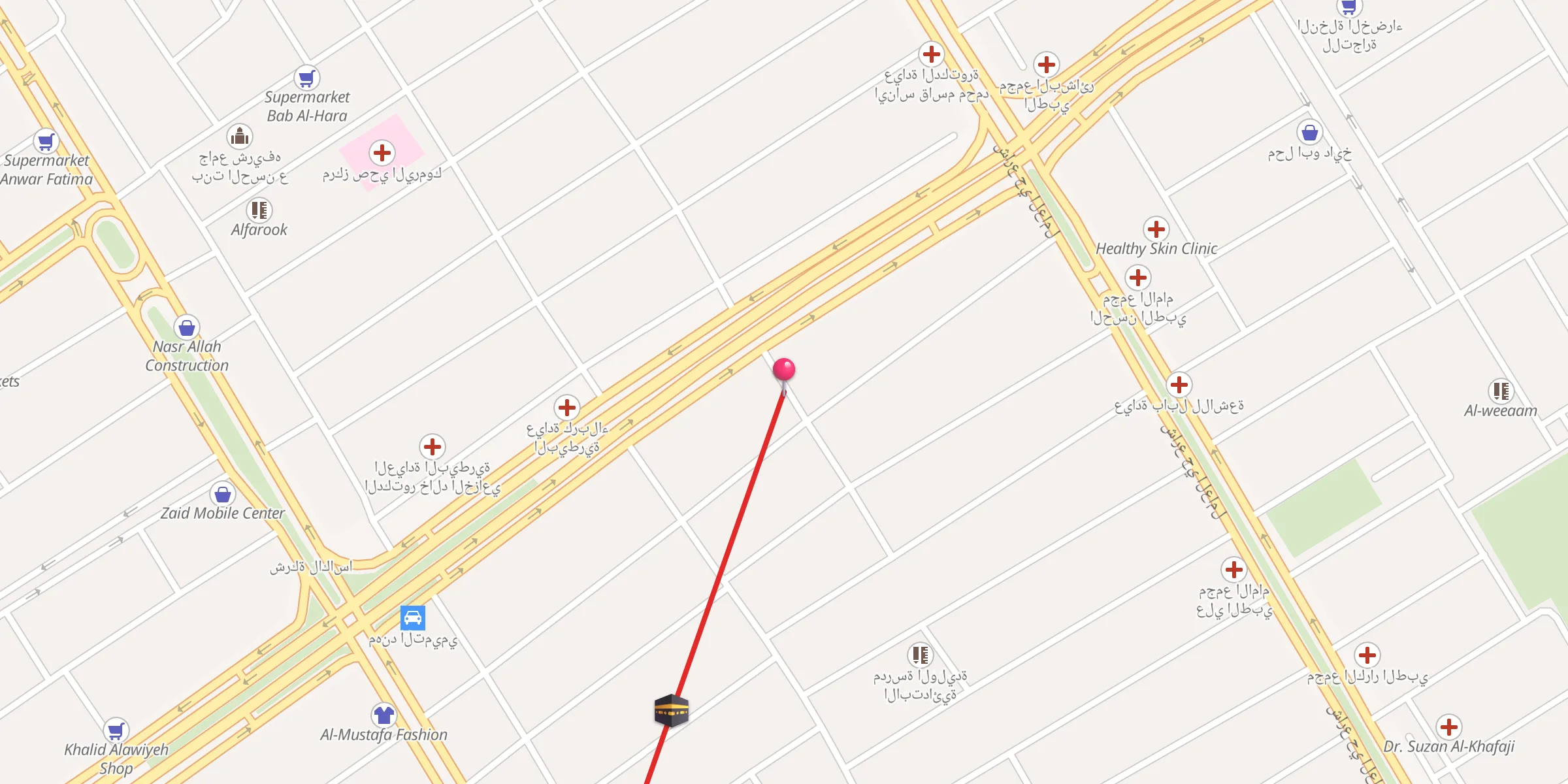 Carte de localisation : جامع ال المصطف