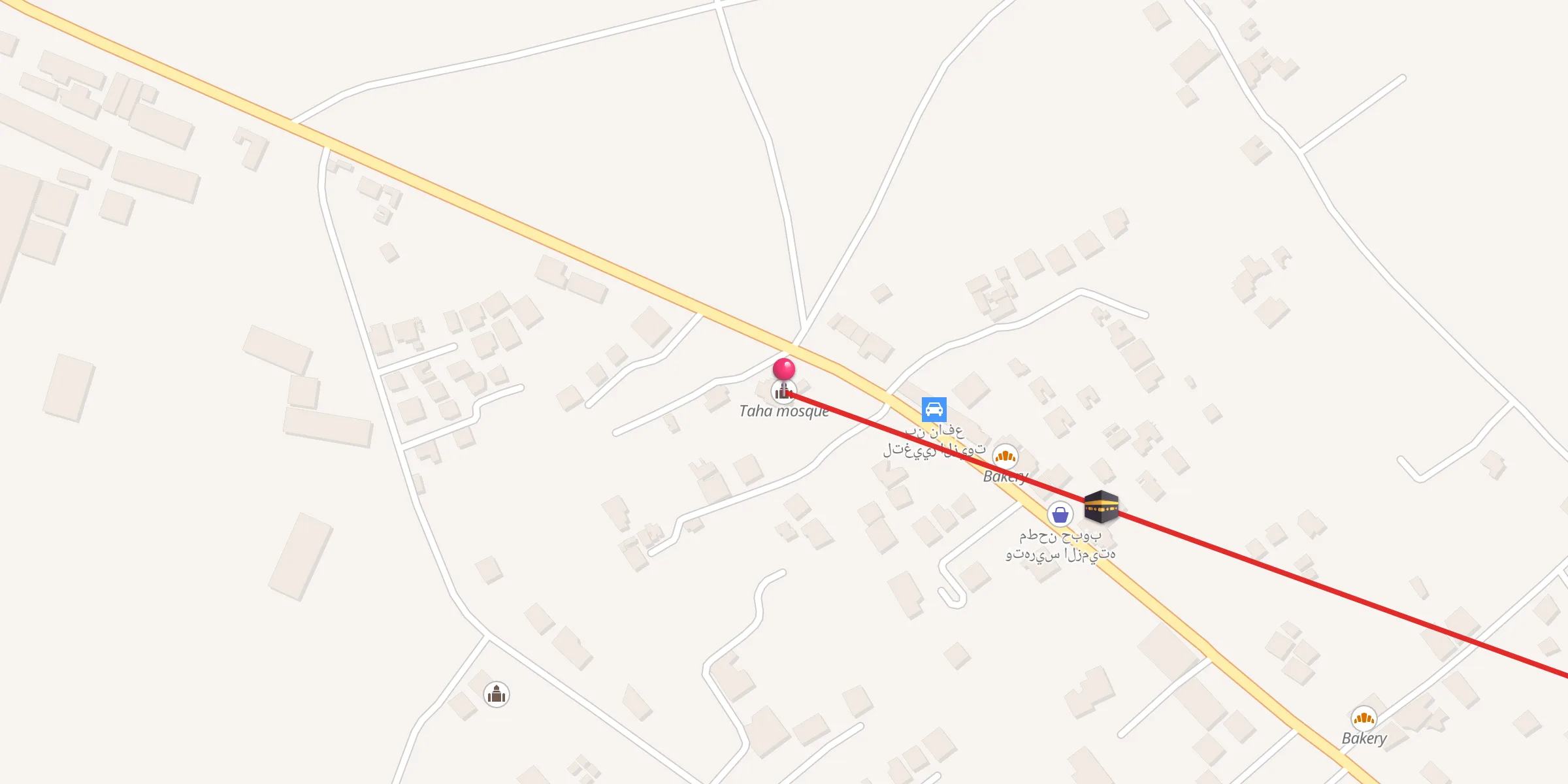 Carte de localisation : جامع طه