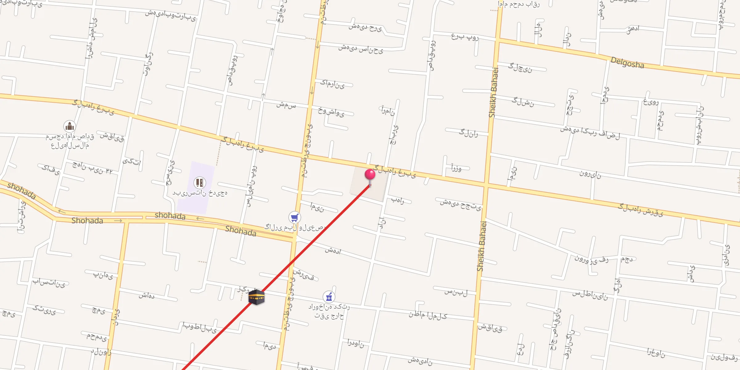 Carte de localisation : مسجد جاج نوروز