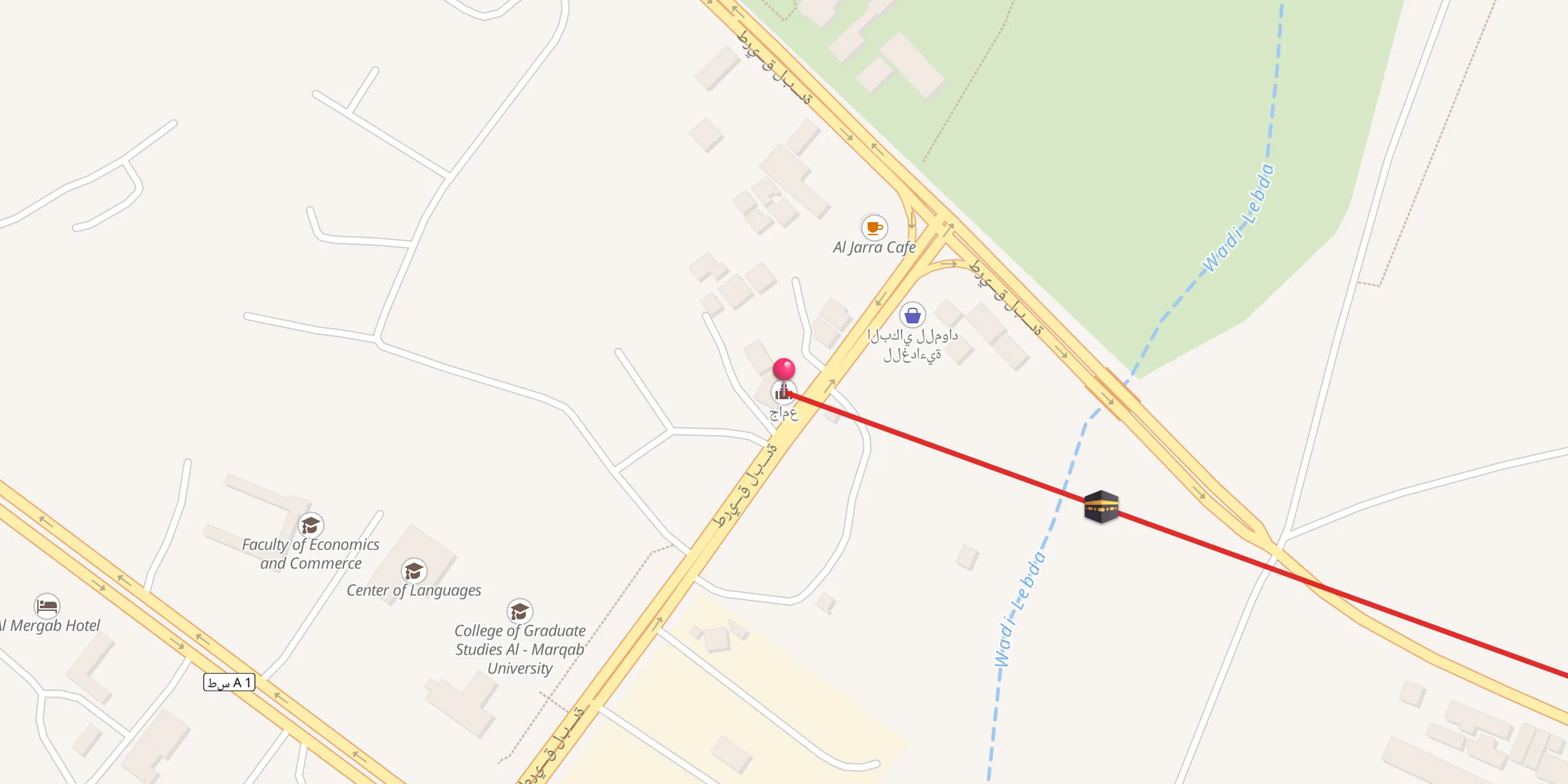 Carte de localisation : جامع