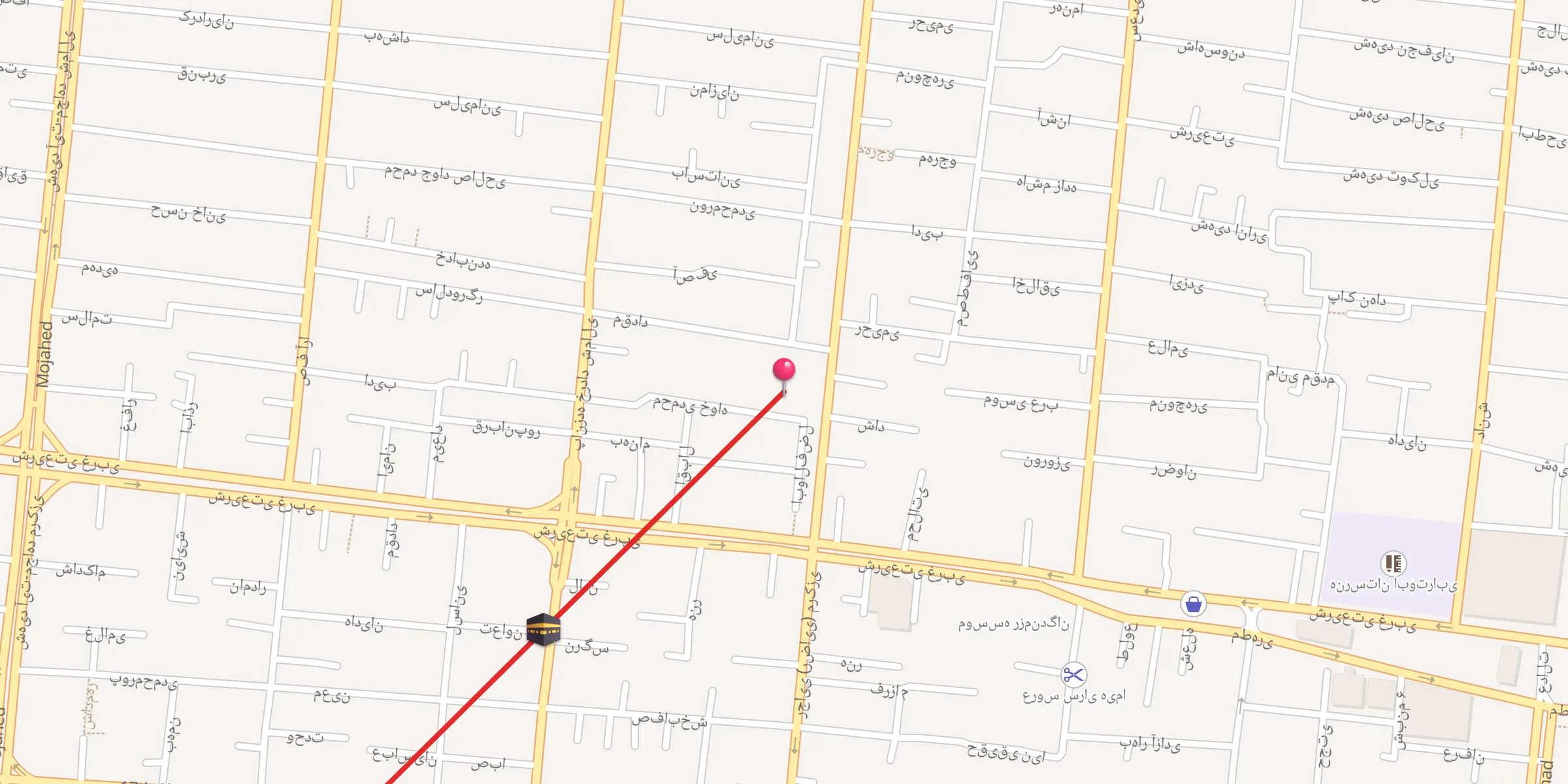 Carte de localisation : بیت العباس نجف آباد