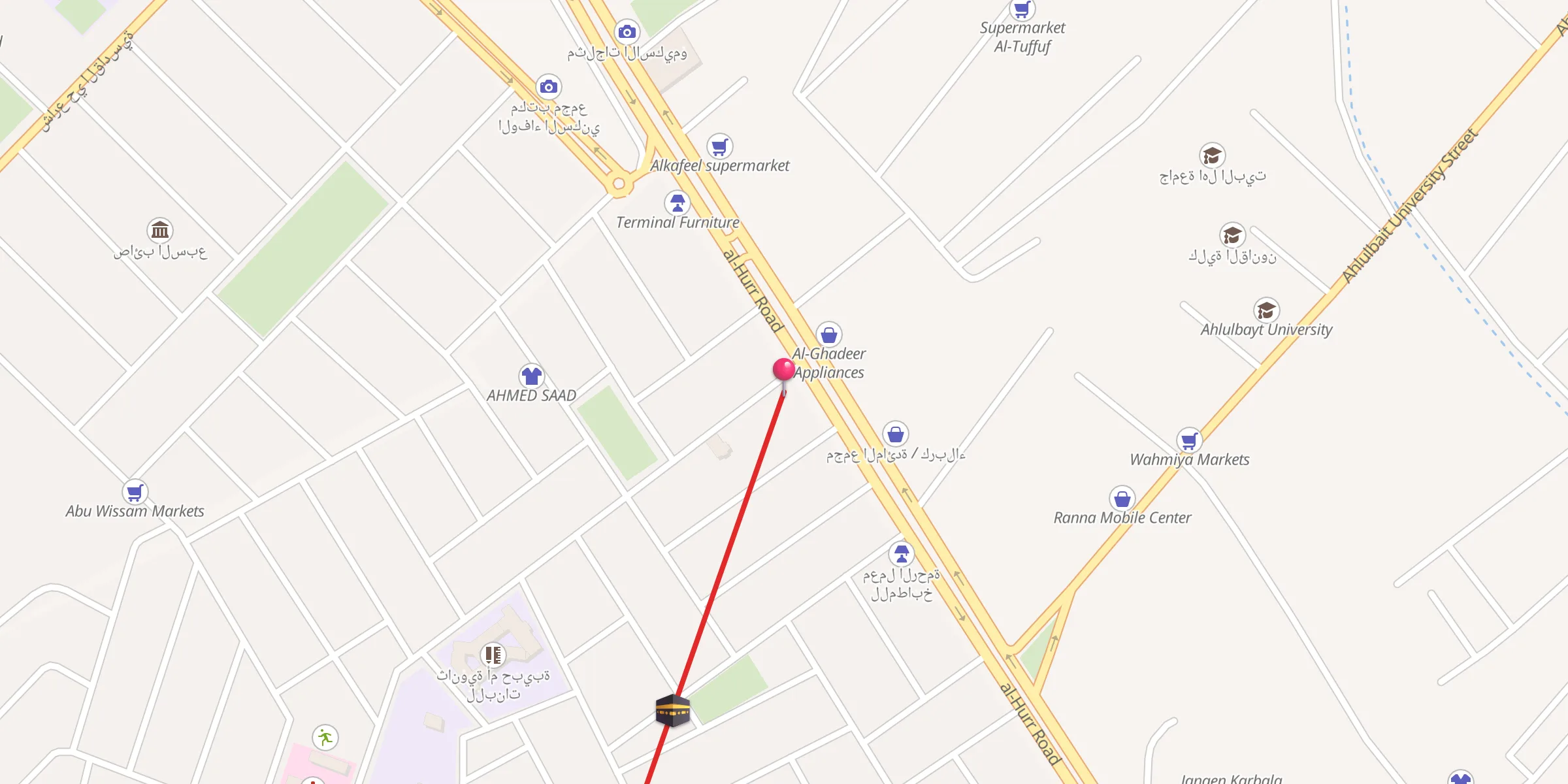 Carte de localisation : جامع الغفار