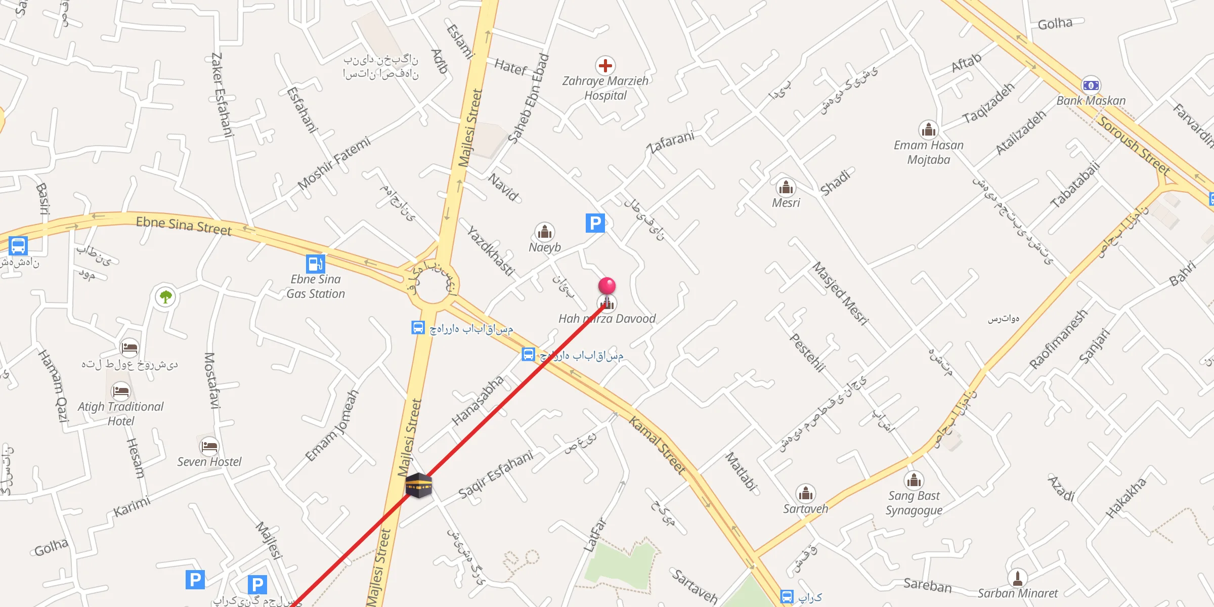 Carte de localisation : Hah mirza Davood