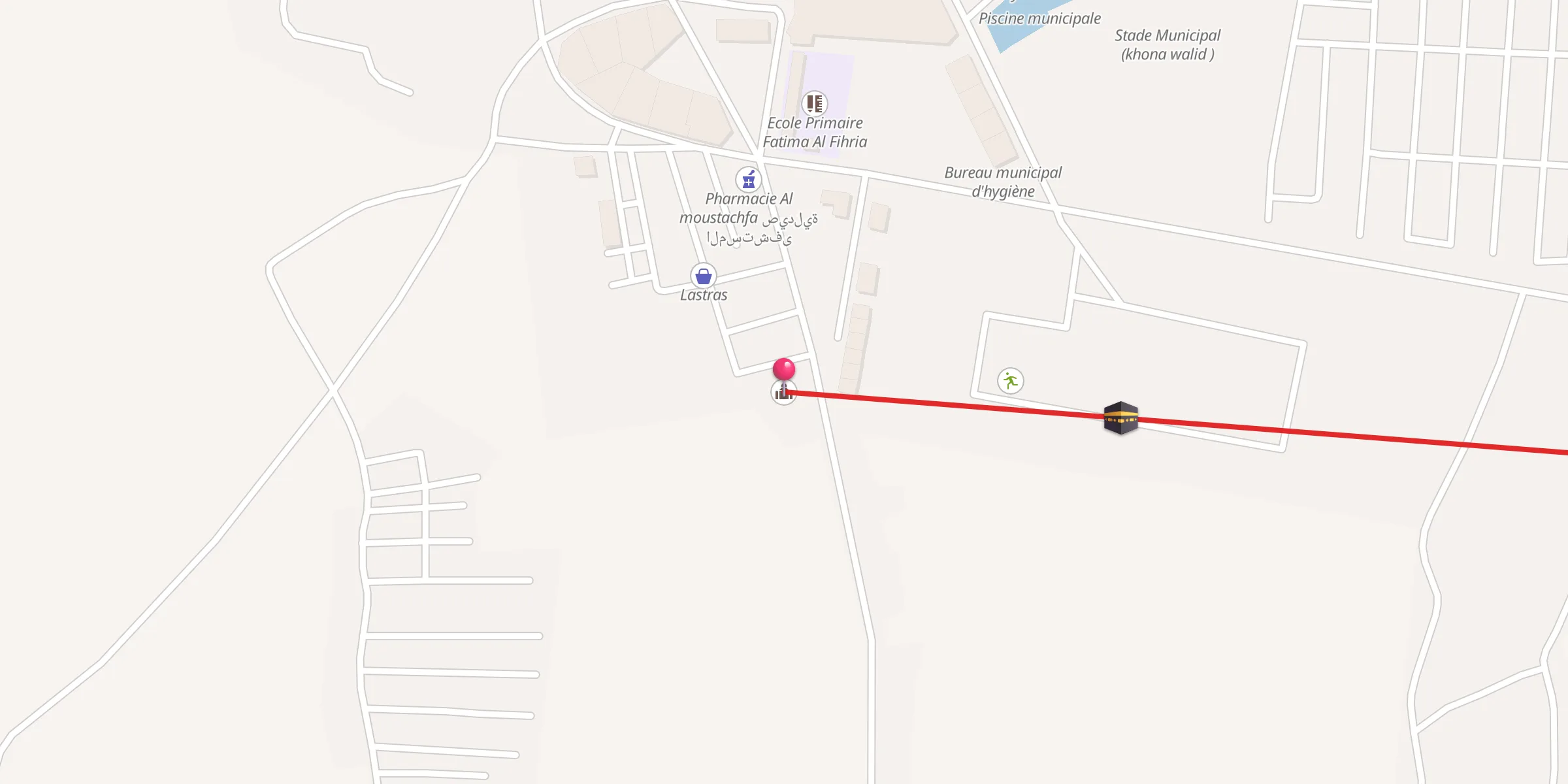 Carte de localisation : Mosquée