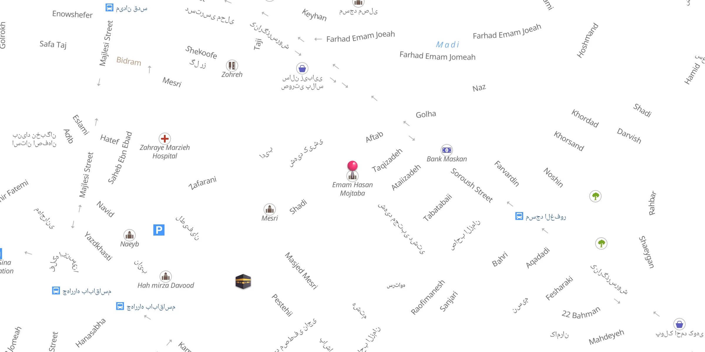 Carte de localisation : Emam Hasan Mojtaba