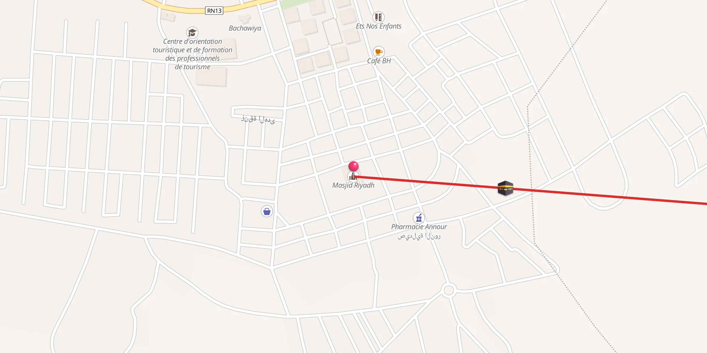 Carte de localisation : Masjid Riyadh مسجد الرياض