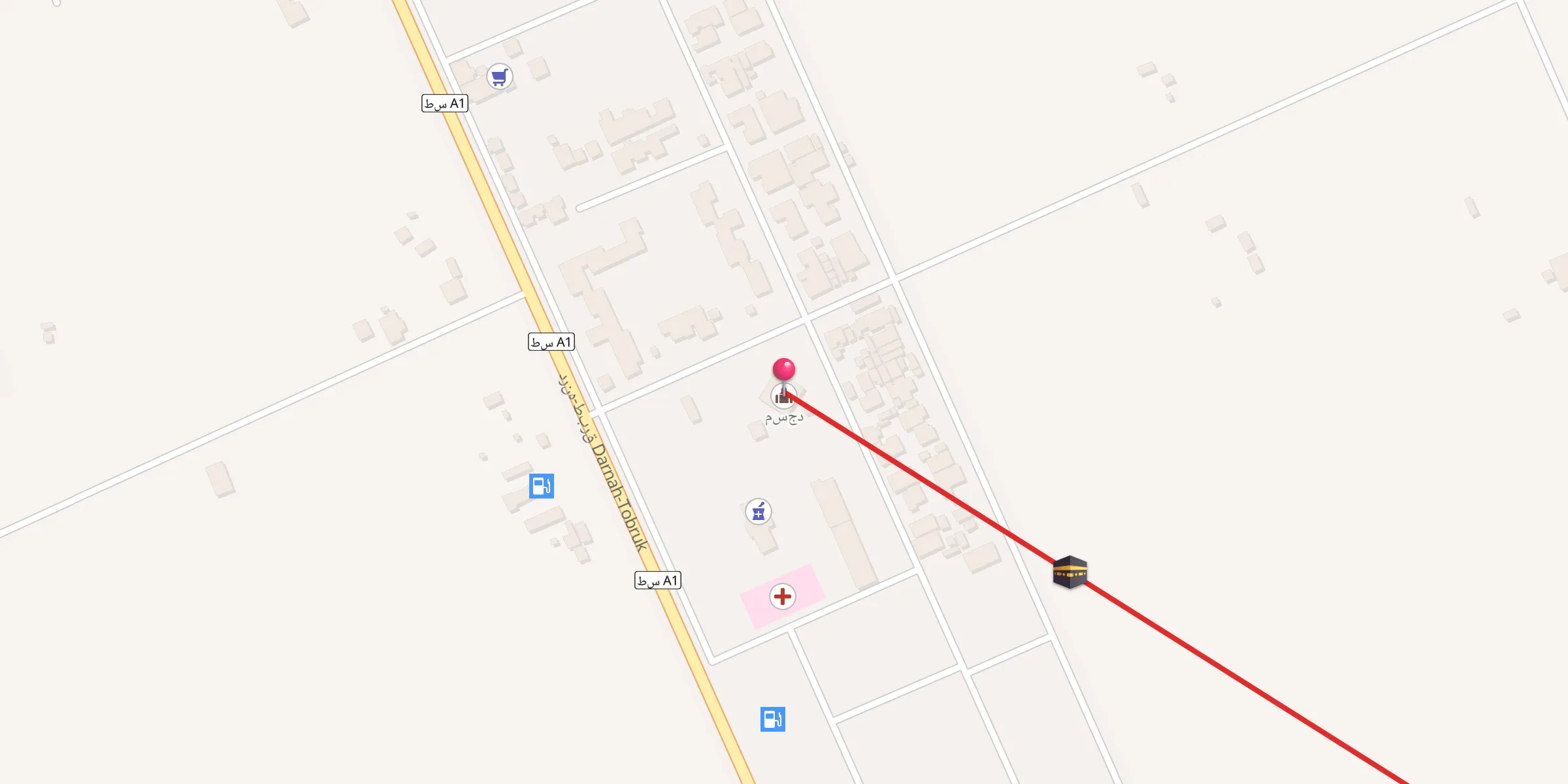 Carte de localisation : مسجد