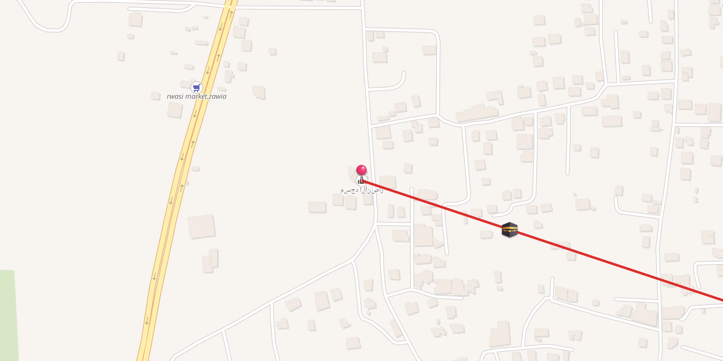 Carte de localisation : مسجد الأنصار