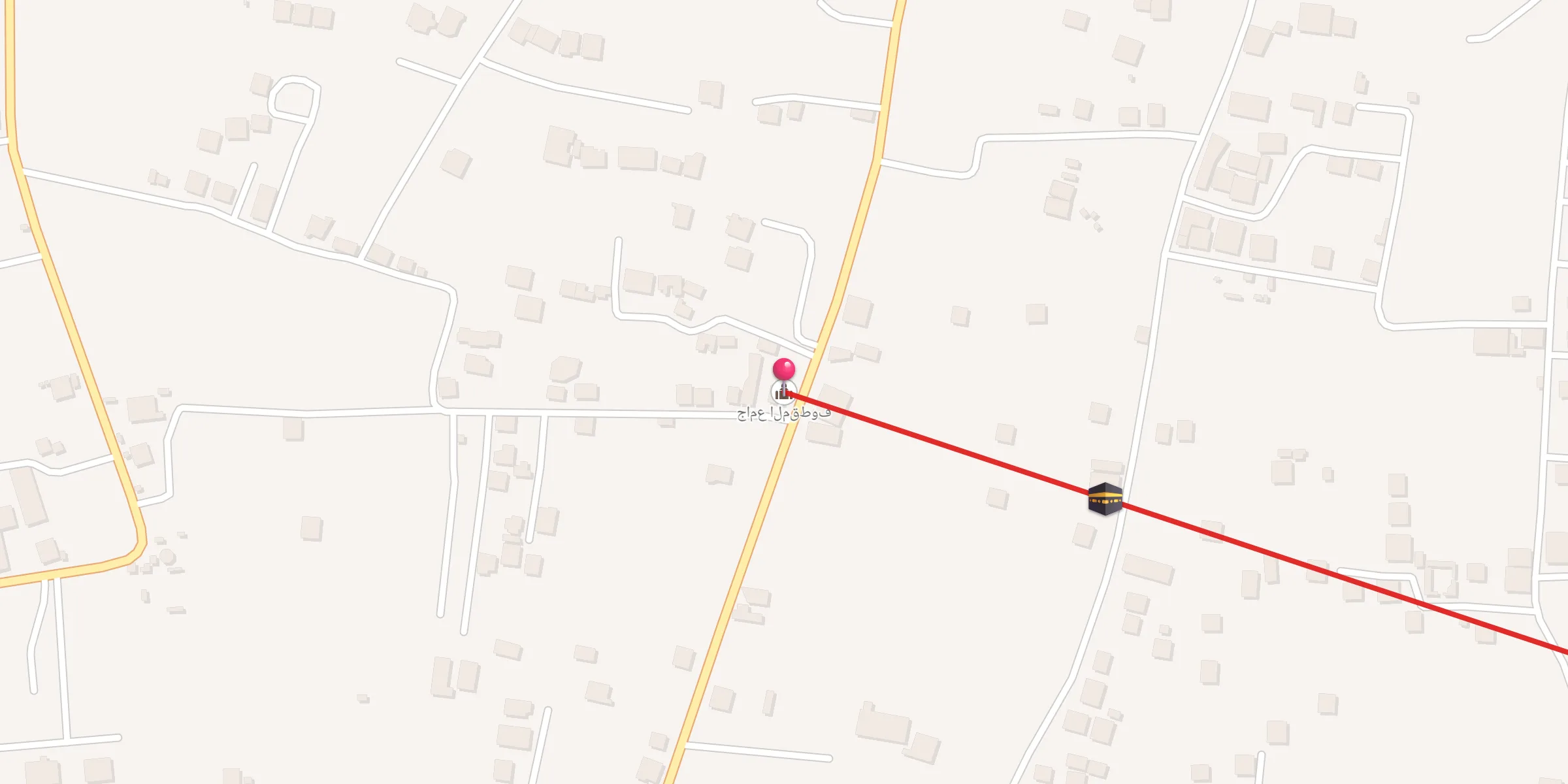 Carte de localisation : جامع المقطوف