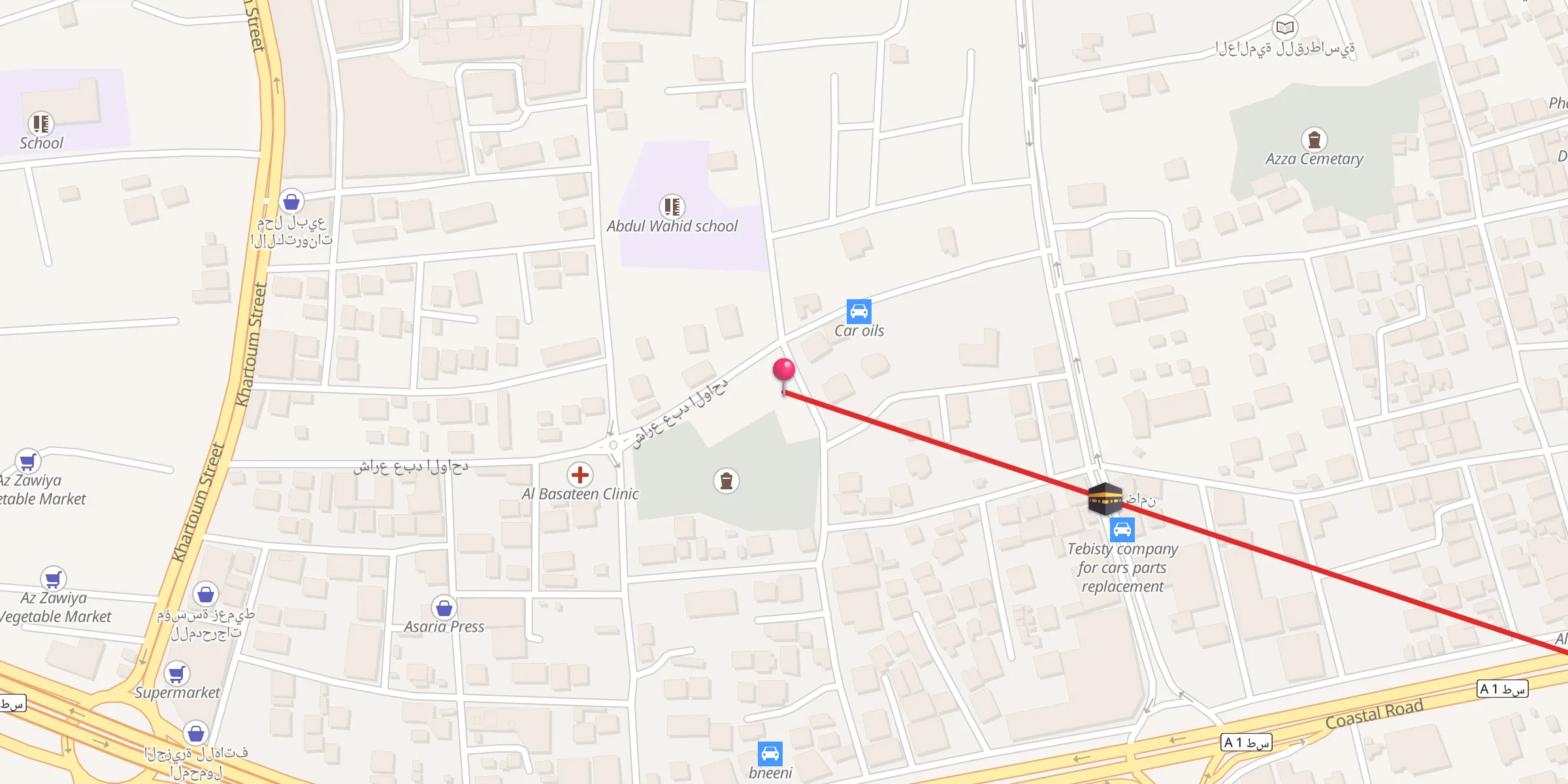 Carte de localisation : Mosque Abdul Wahid