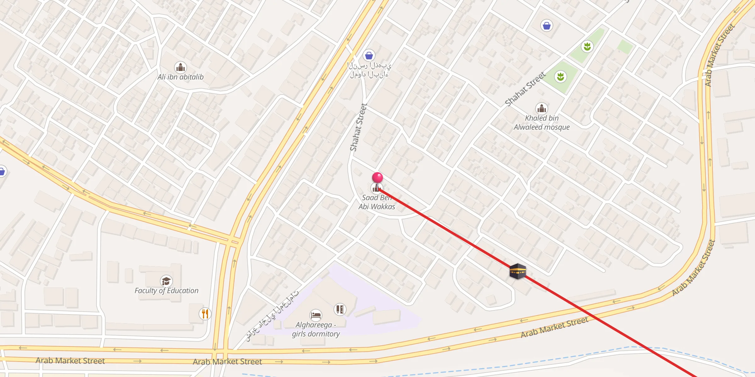 Carte de localisation : Saad Ben Abi Wakkas