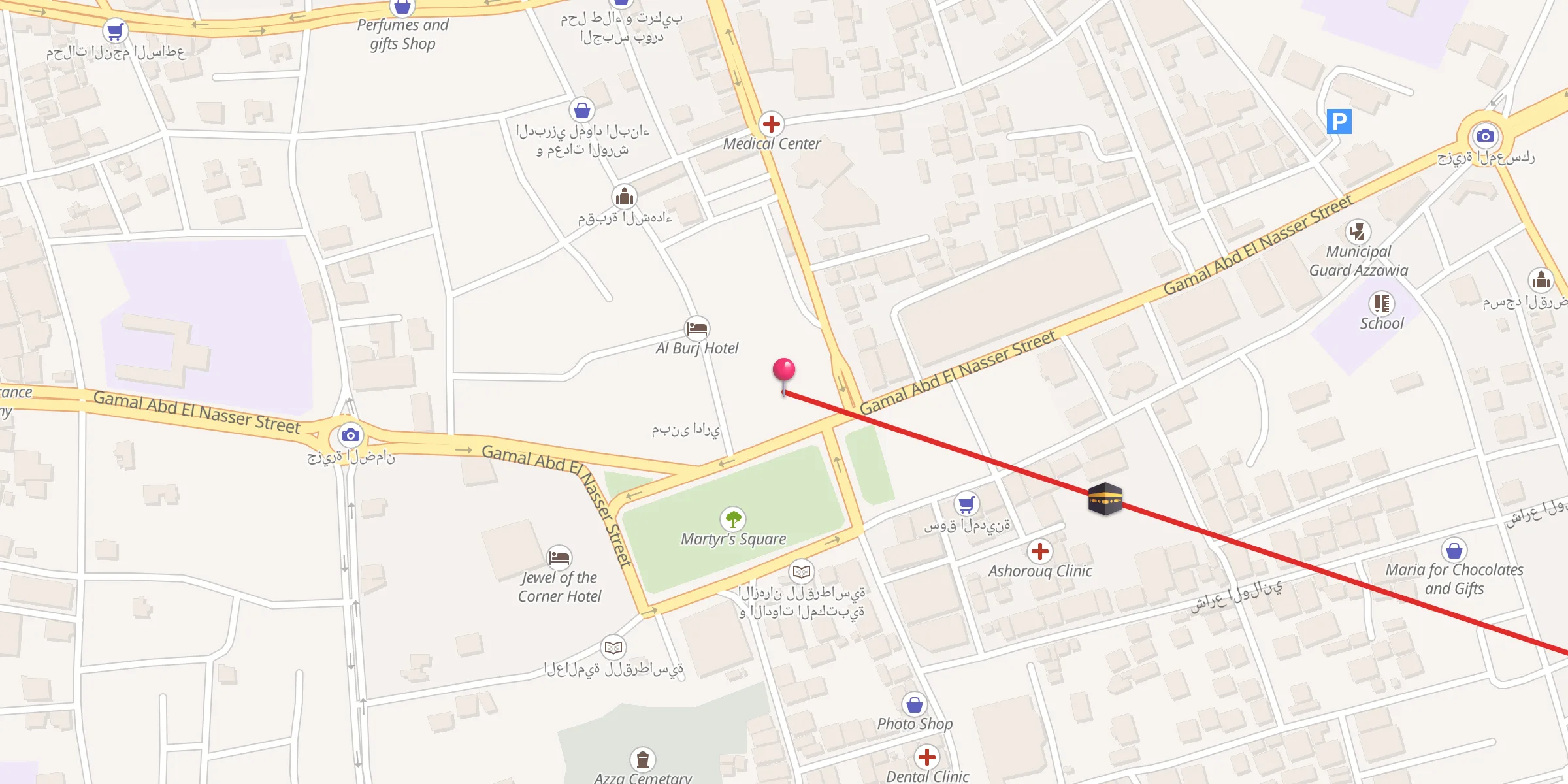 Carte de localisation : Mosque of the field