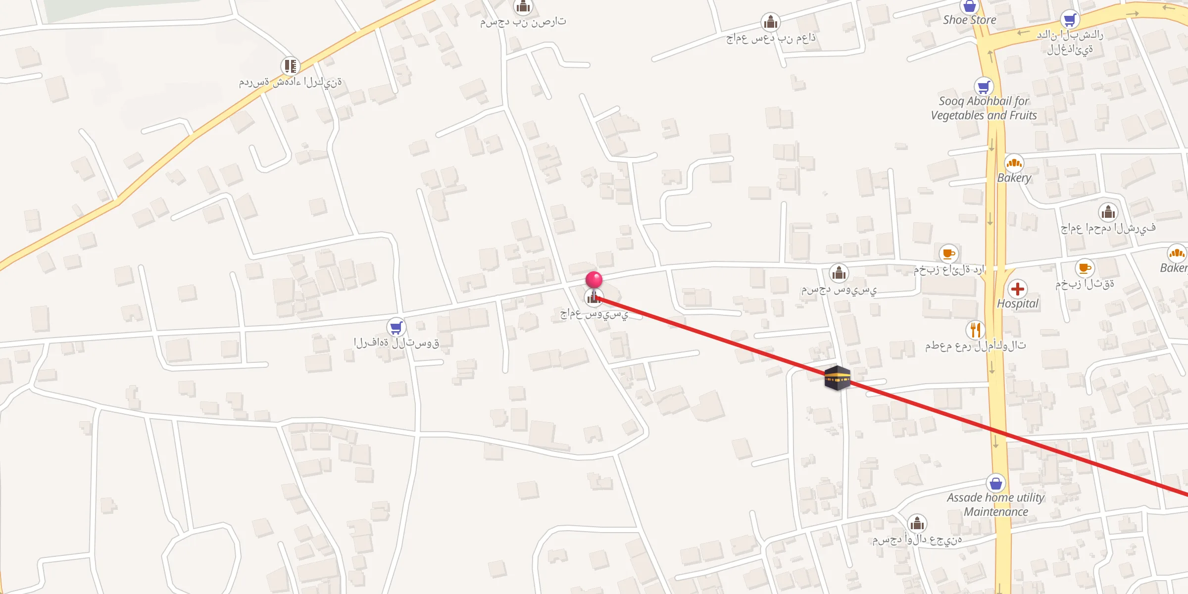 Carte de localisation : جامع سويسي